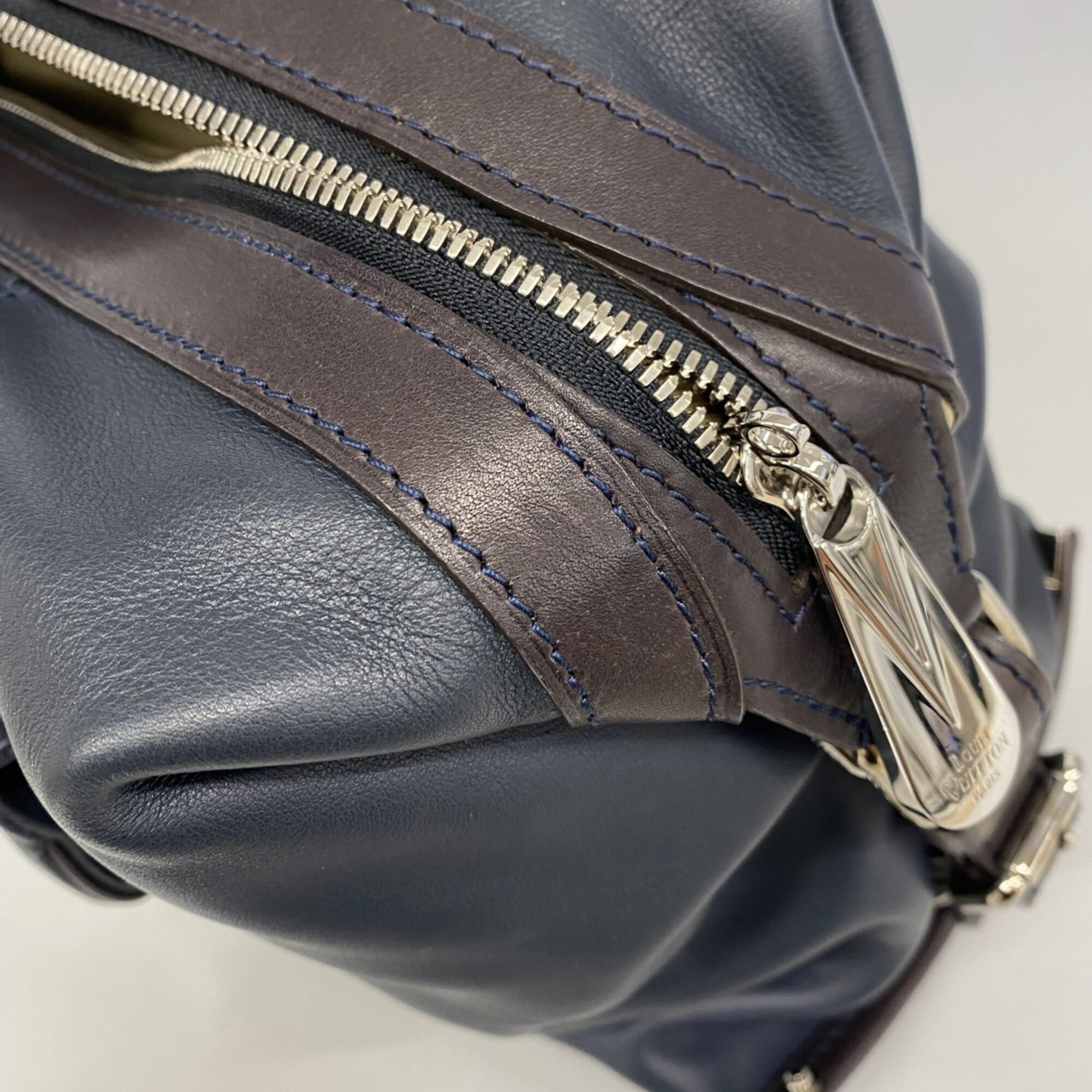 Louis Vuitton Navy Boston Bag (Pre-Owned)