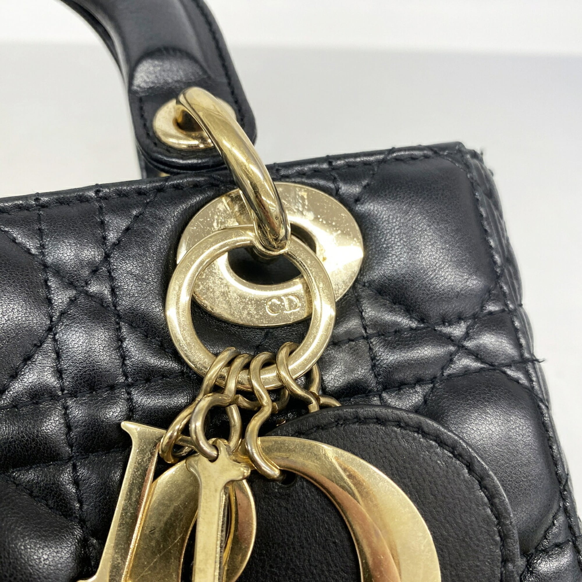 Christian Dior Black Leather Handbag (Pre-Owned)