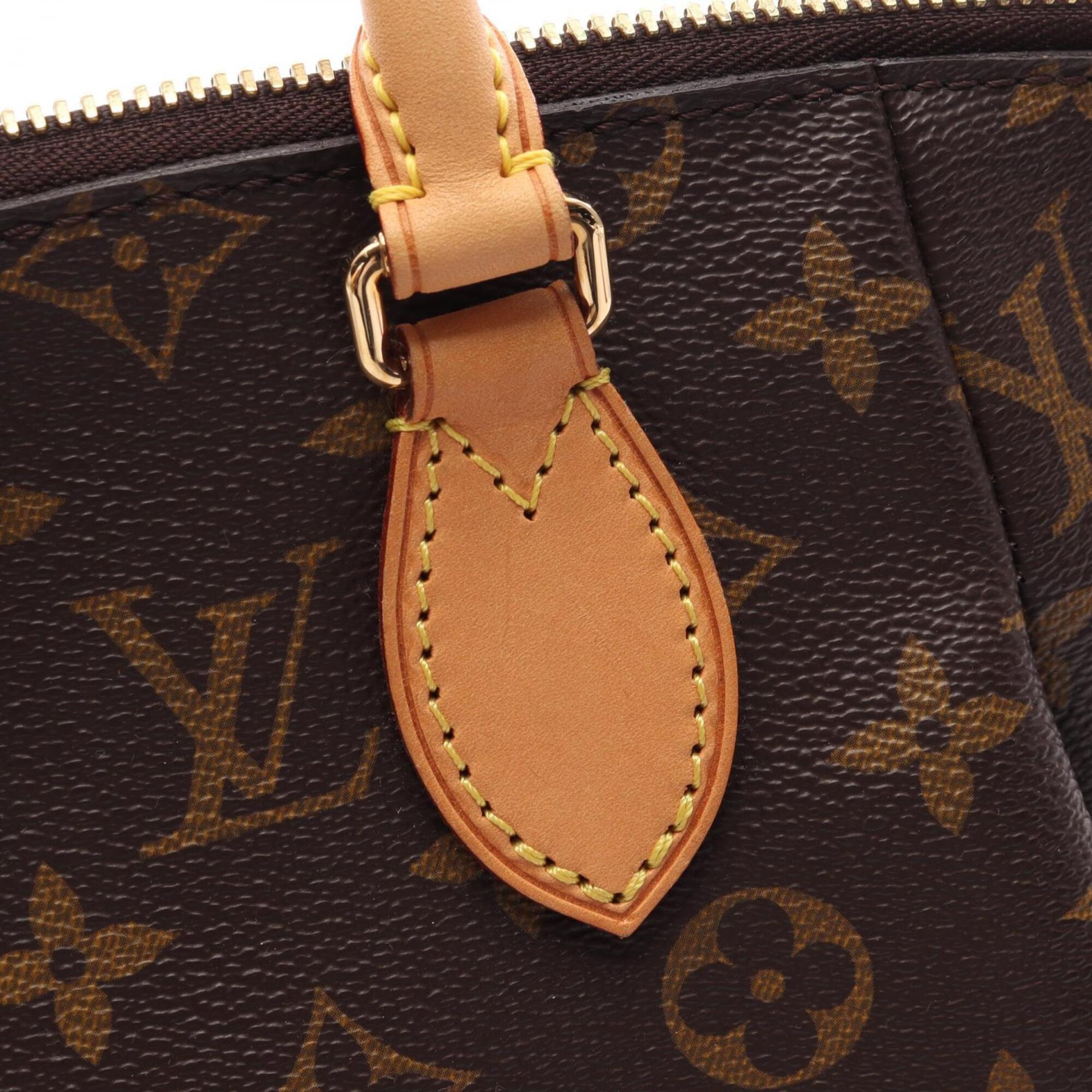 Louis Vuitton Brown Pvc Coated Canvas Leather Handbag (Pre-Owned)