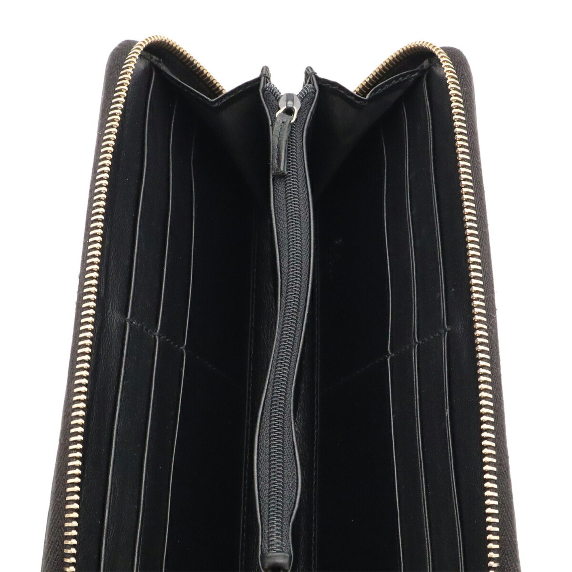 Gucci Black Leather Long Wallet (Bi-Fold) (Pre-Owned)