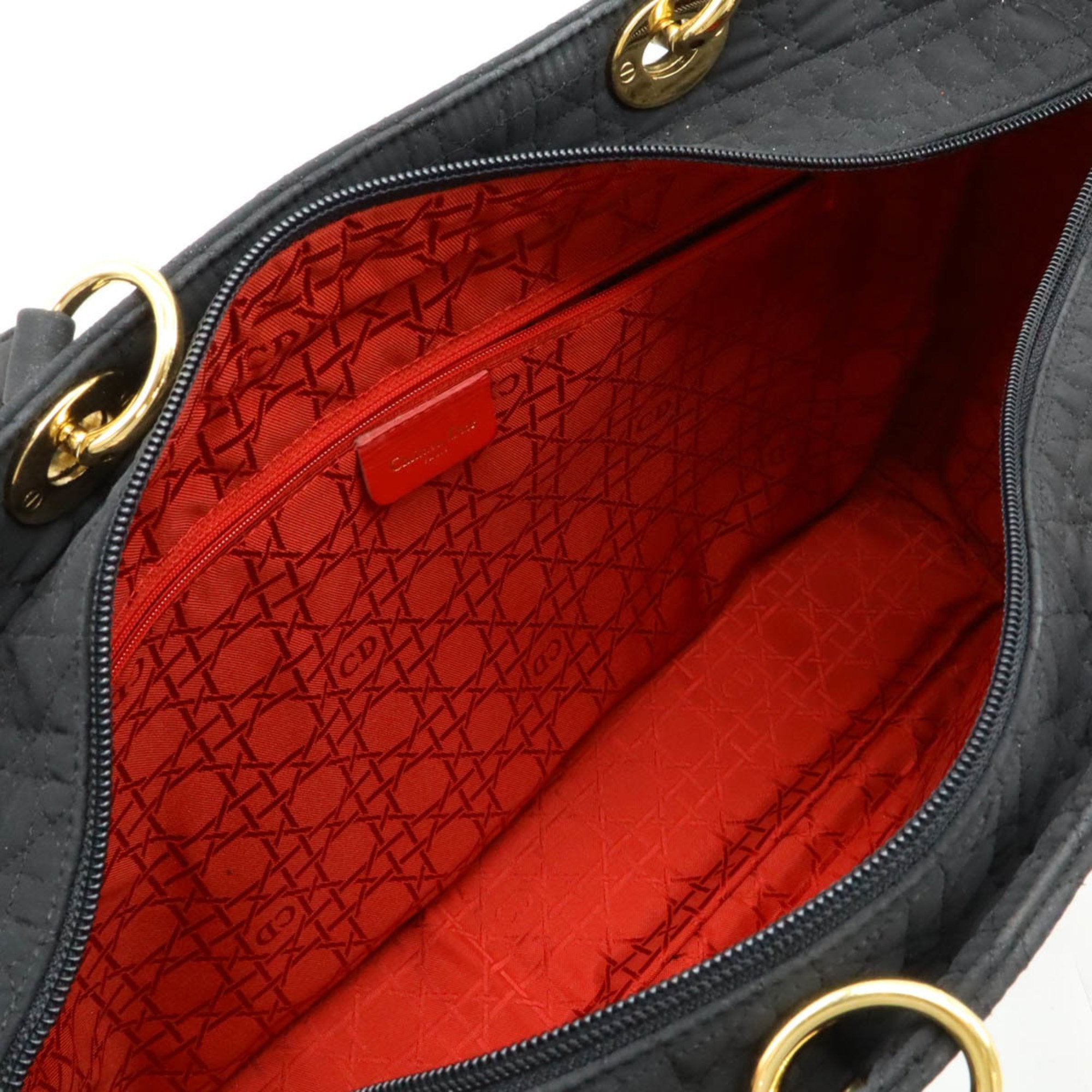 Christian Dior Lady Dior Black Nylon Tote Bag (Pre-Owned)
