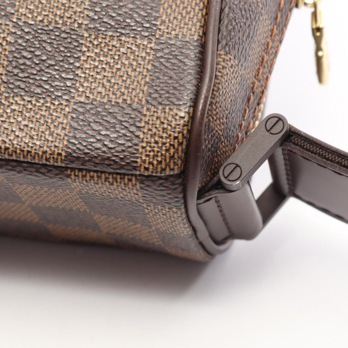 Louis Vuitton Brown Damier Canvas Coated Canvas Leather Handbag Shoulder Bag (Pre-Owned)
