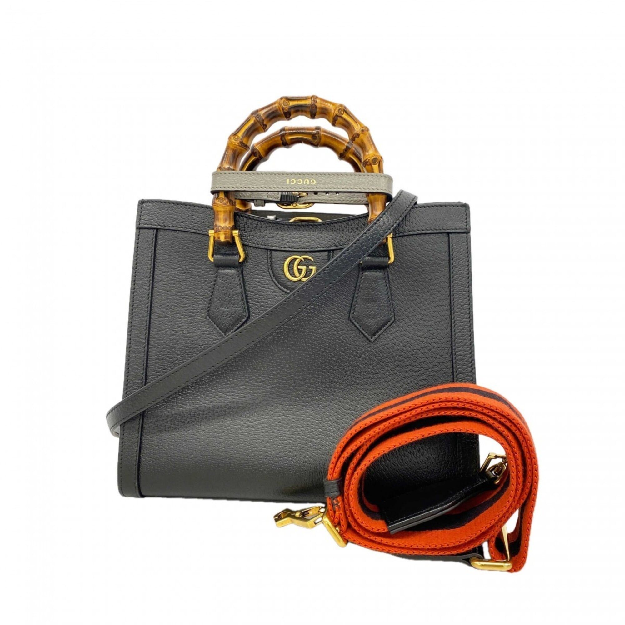 Gucci Black Leather Handbag (Pre-Owned)