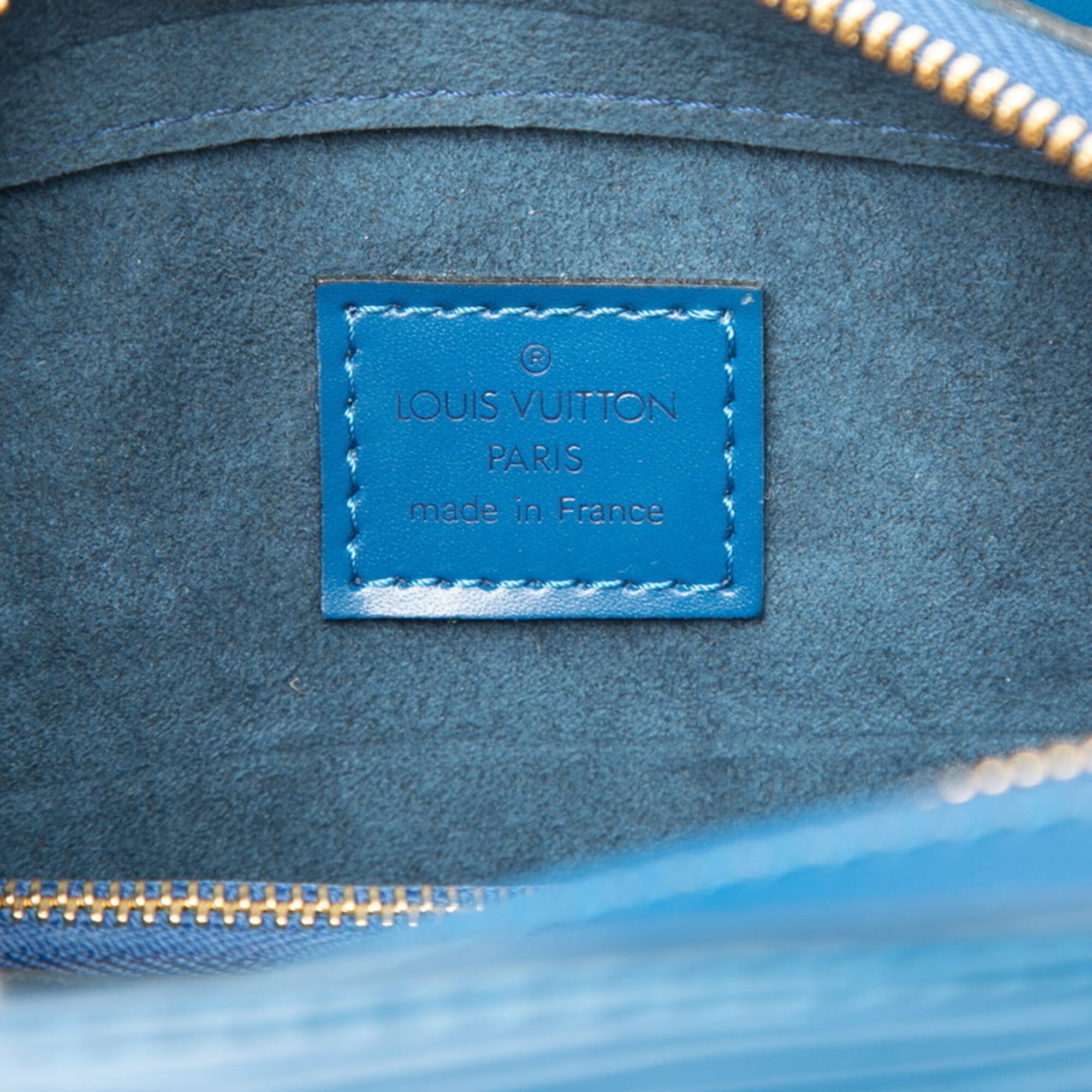 Louis Vuitton Toledo Blue Leather Handbag (Pre-Owned)