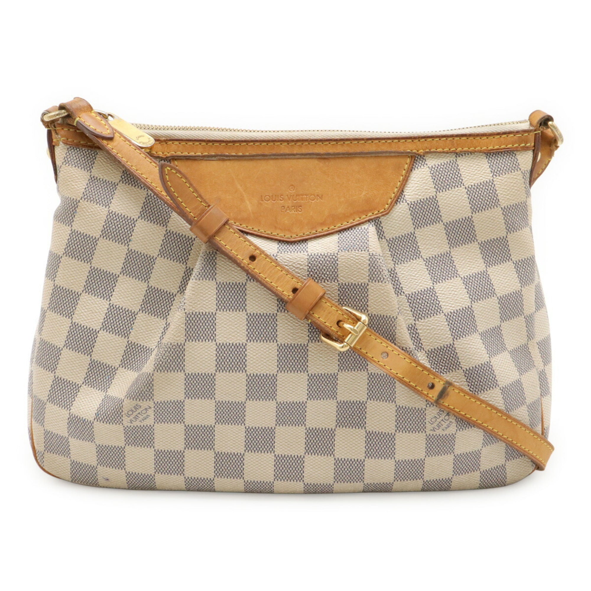 Louis Vuitton Damier Azur Ivory Canvas Shoulder Bag (Pre-Owned)