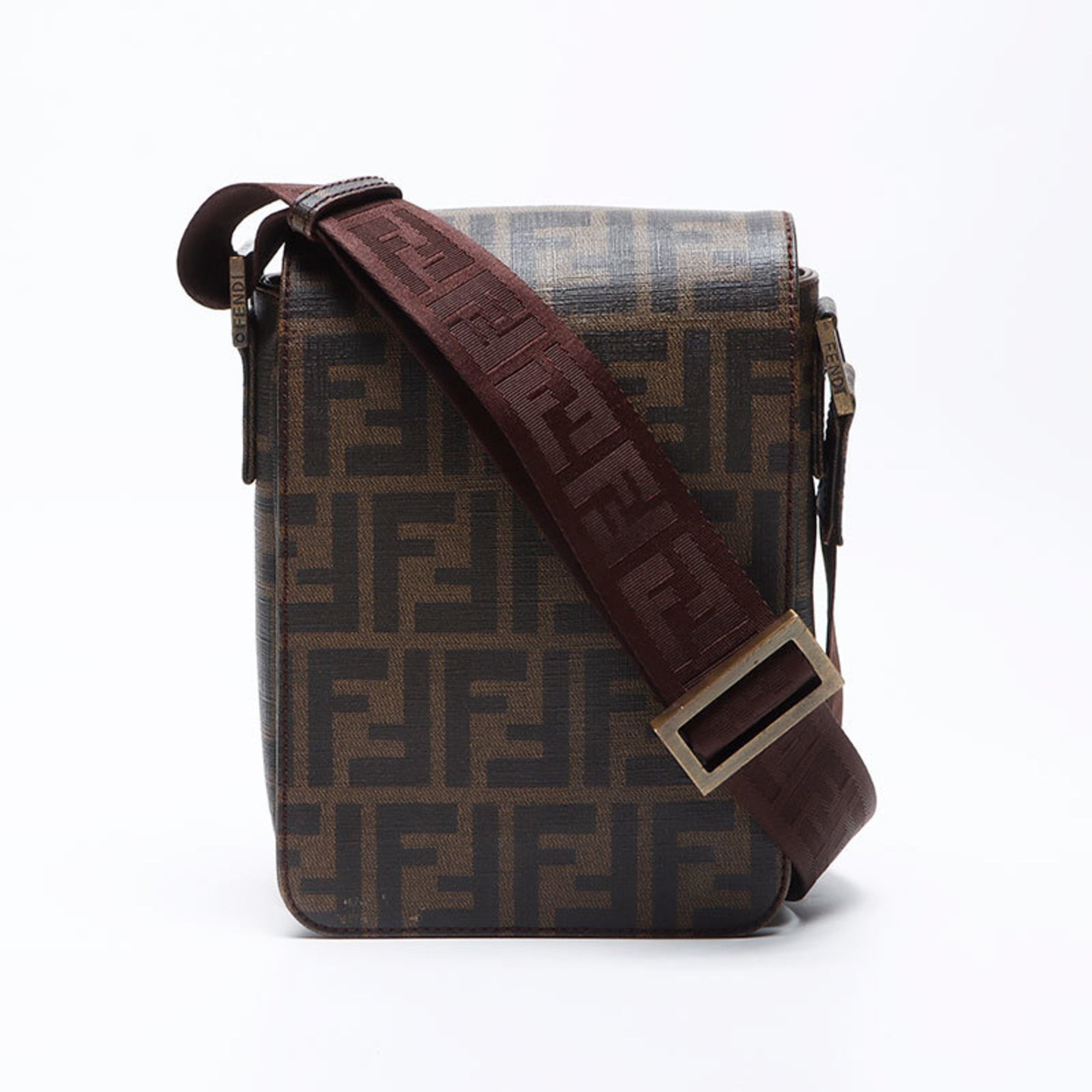 Fendi Brown Pvc Shoulder Bag (Pre-Owned)