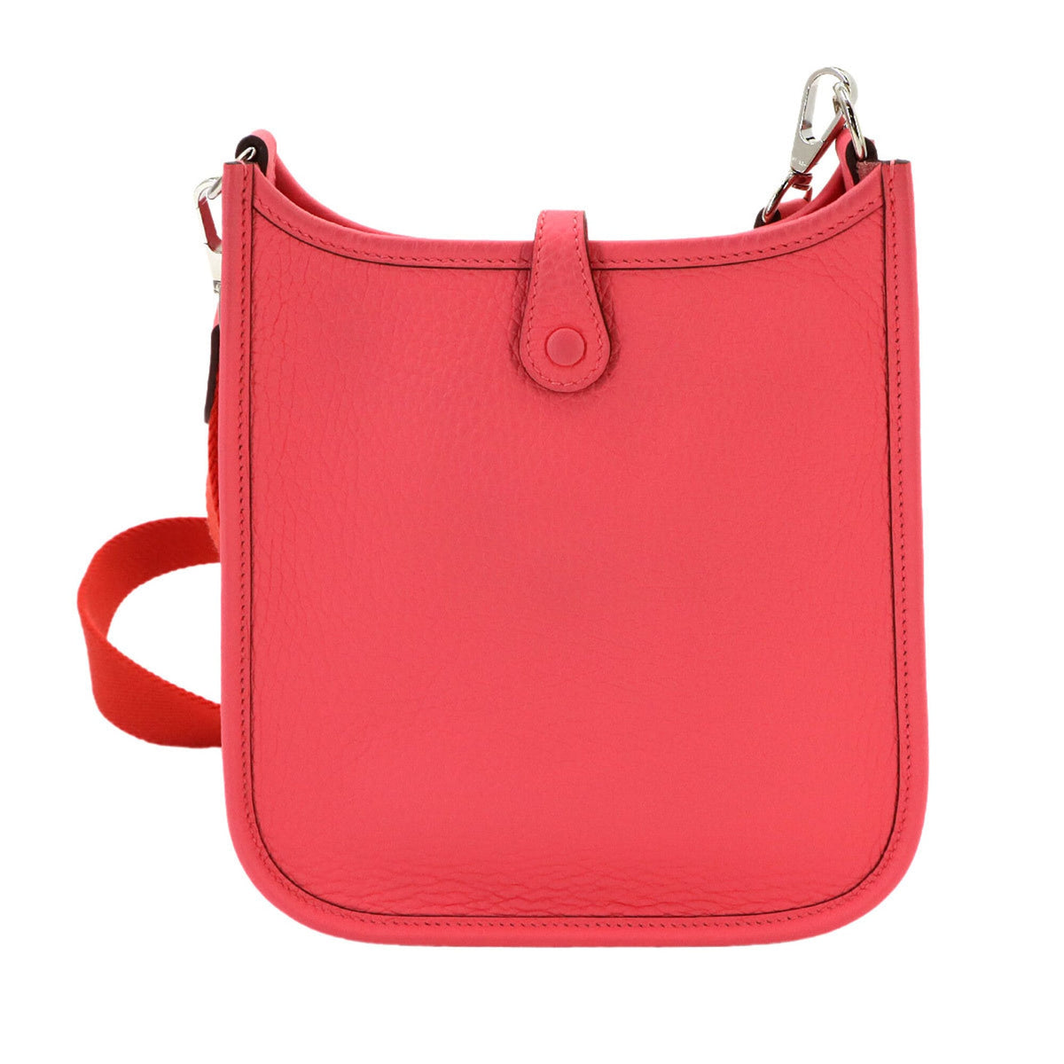 Hermes Rose Azalee Taurillon Clemence Leather Shoulder Bag (Pre-Owned)