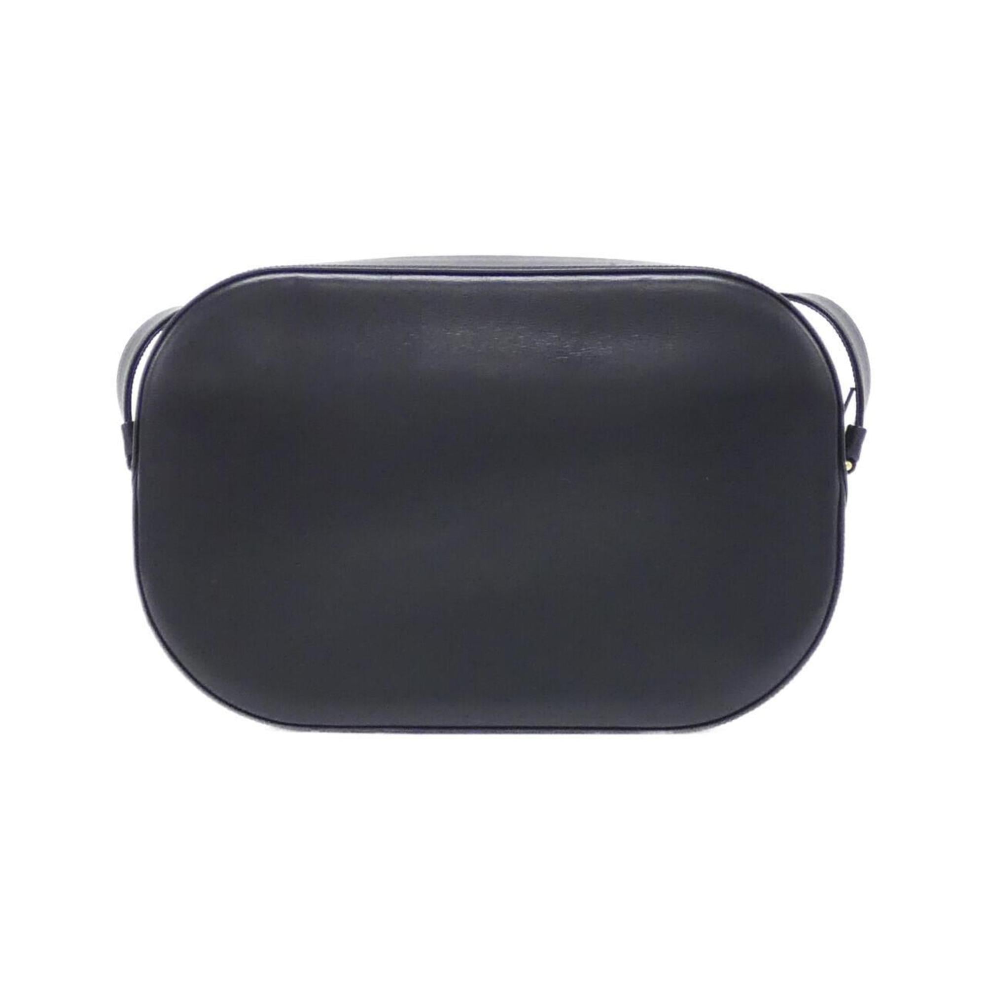 Cartier Navy Leather Shoulder Bag (Pre-Owned)