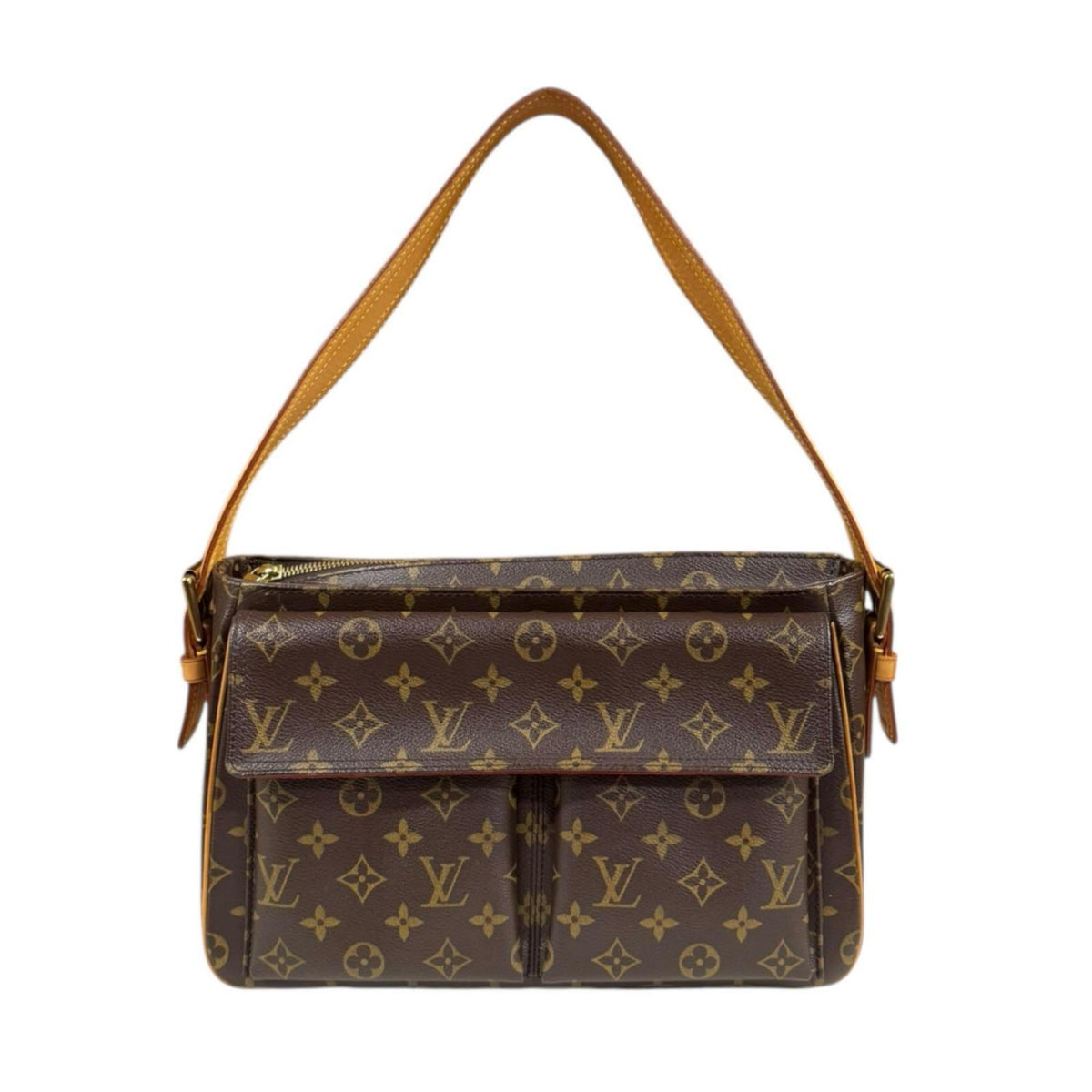 Louis Vuitton Brown Monogram Shoulder Bag (Pre-Owned)