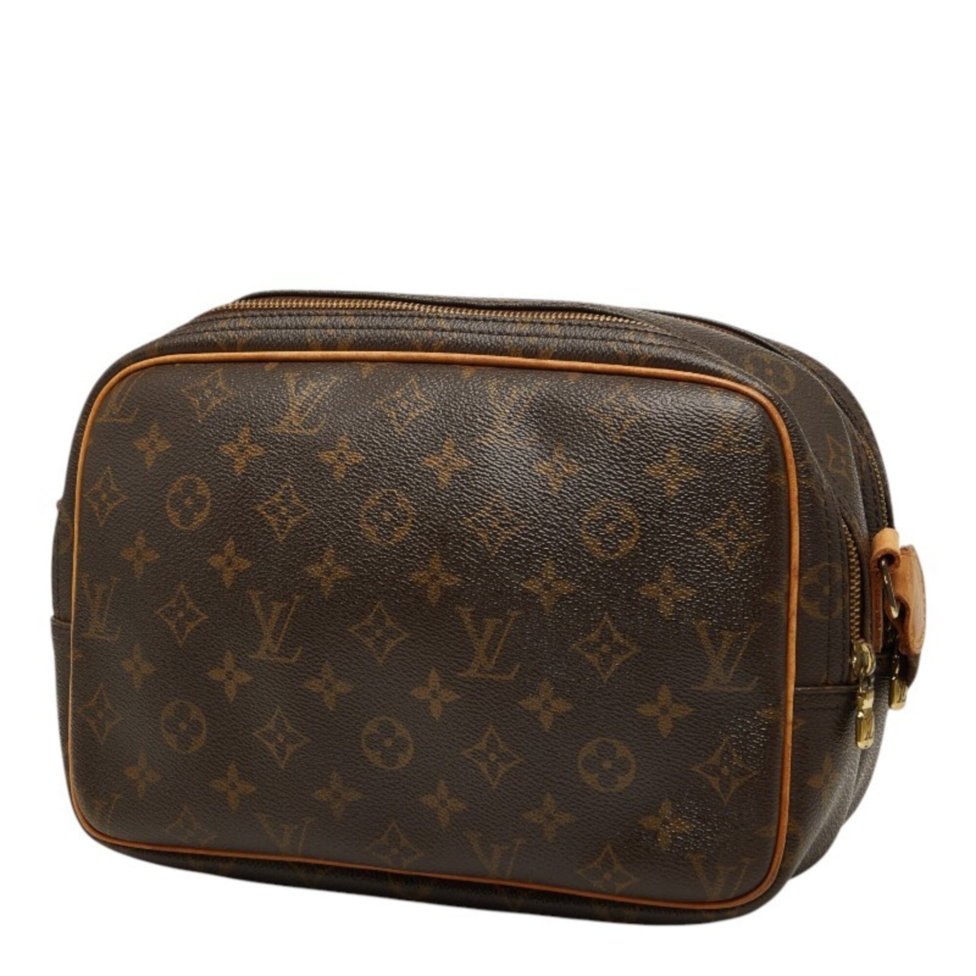 Louis Vuitton Brown Pvc Leather Shoulder Bag (Pre-Owned)