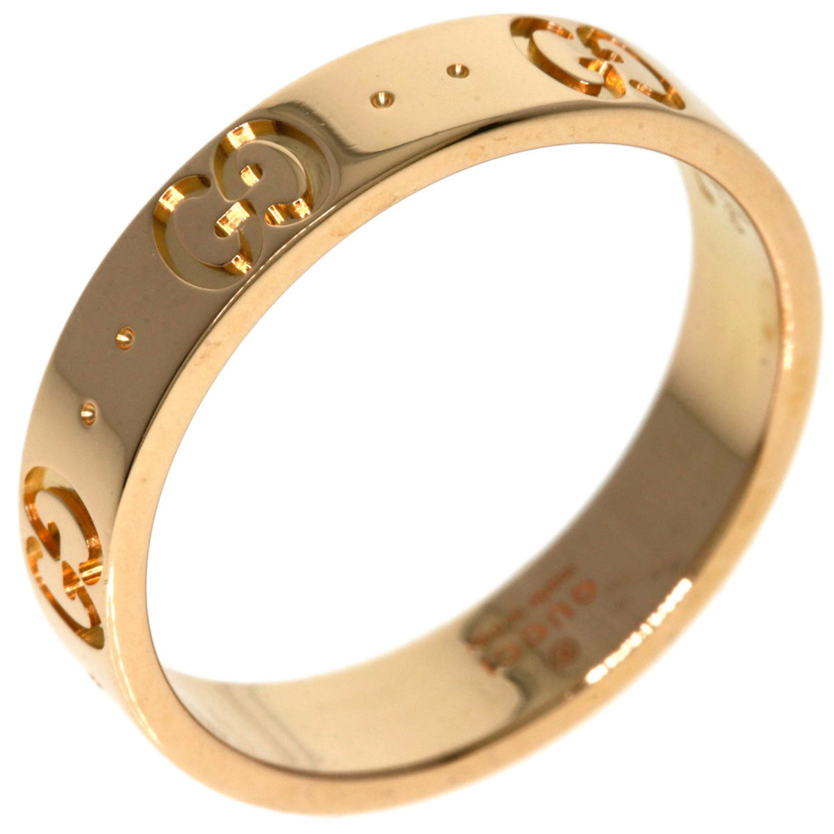 Gucci Icon Pink Gold (18K) Band Ring (Pre-Owned)