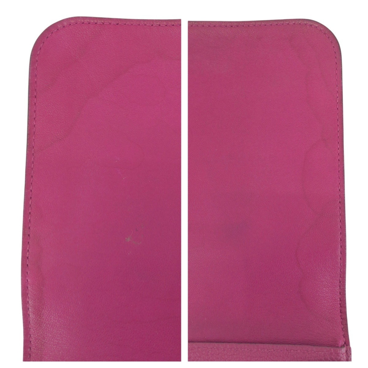 Hermes Pink Rose Purple Togo Leather Long Wallet (Bi-Fold) (Pre-Owned)