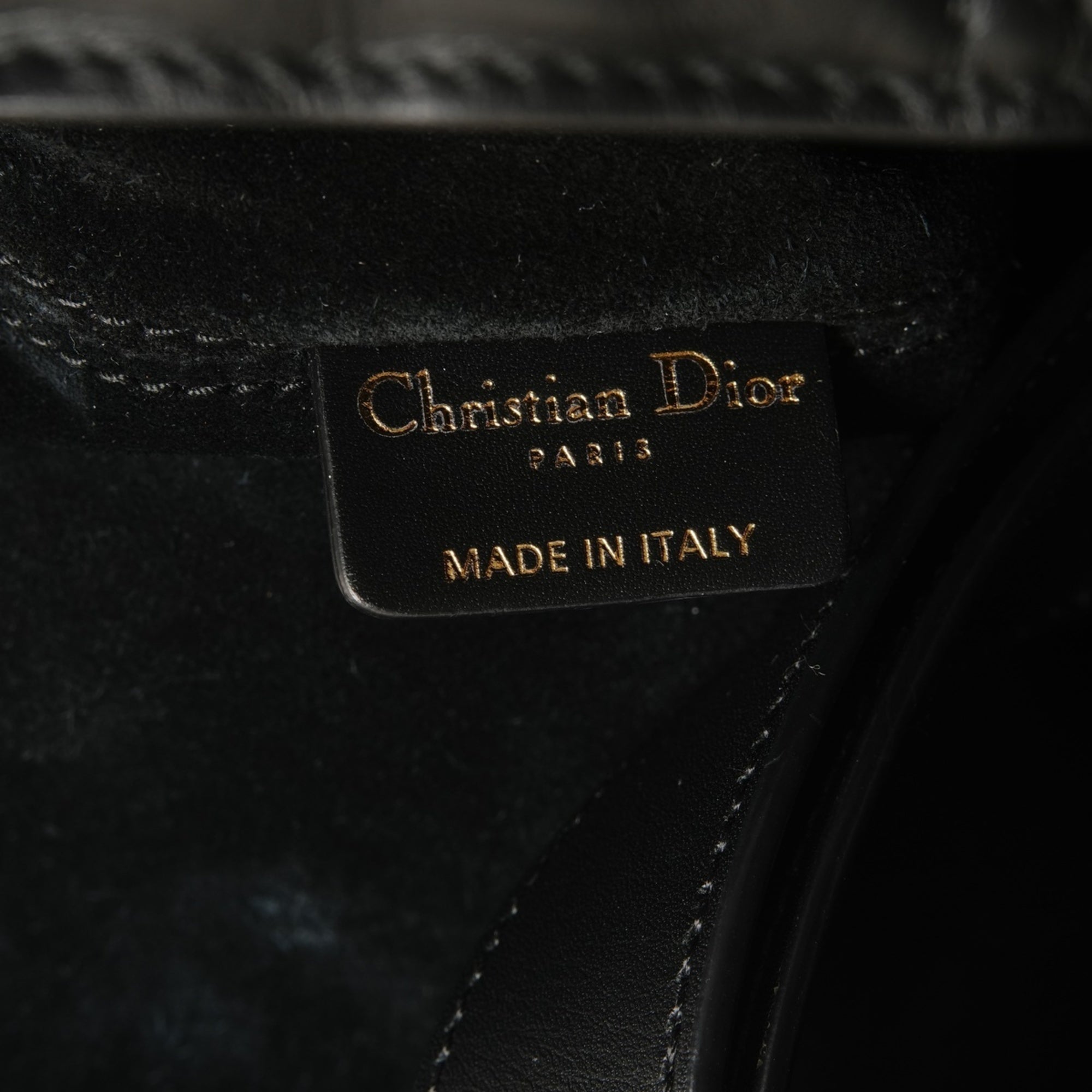 Christian Dior Black Leather Tote Bag (Pre-Owned)