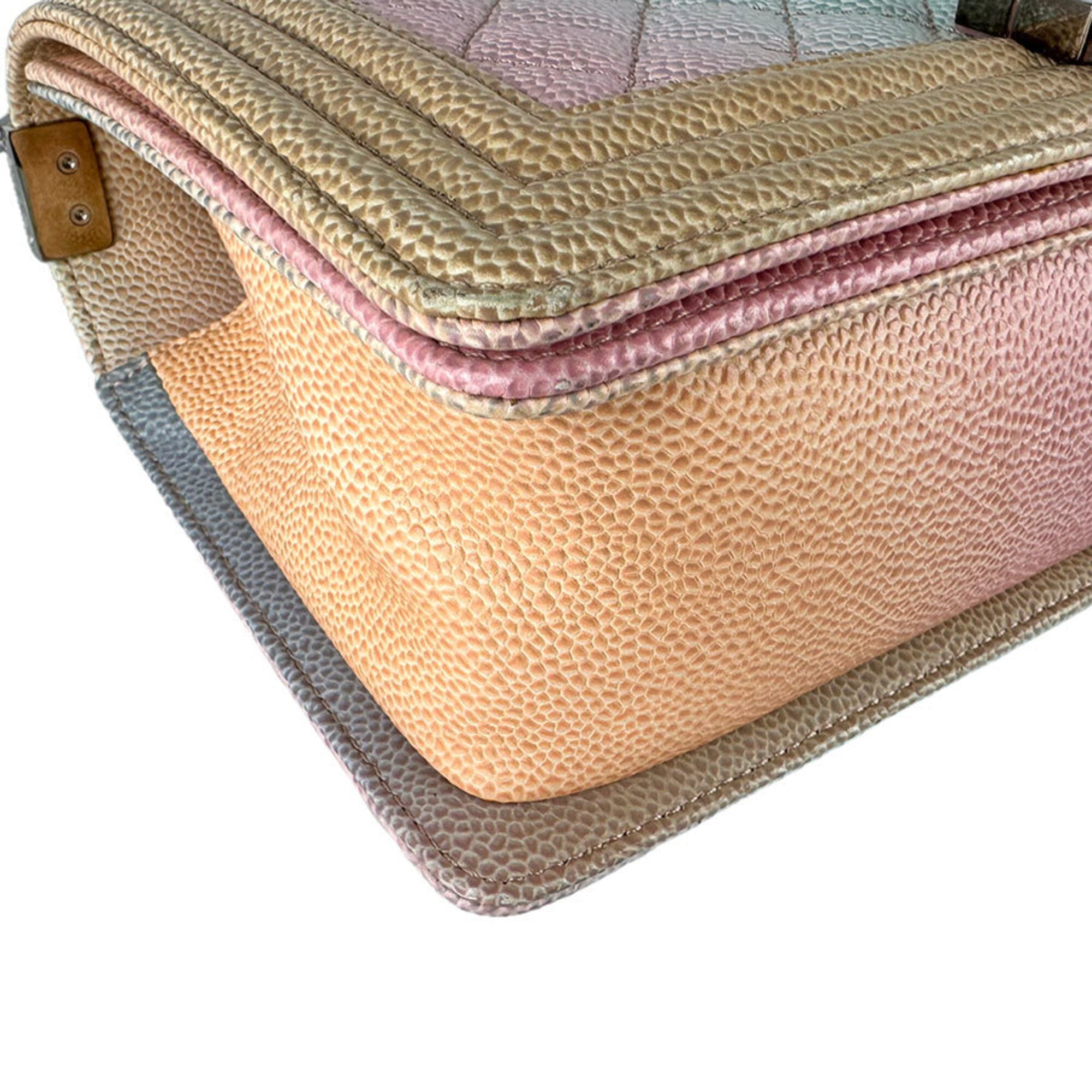 Chanel Multi-Color Grained Calfskin Shoulder Bag (Pre-Owned)