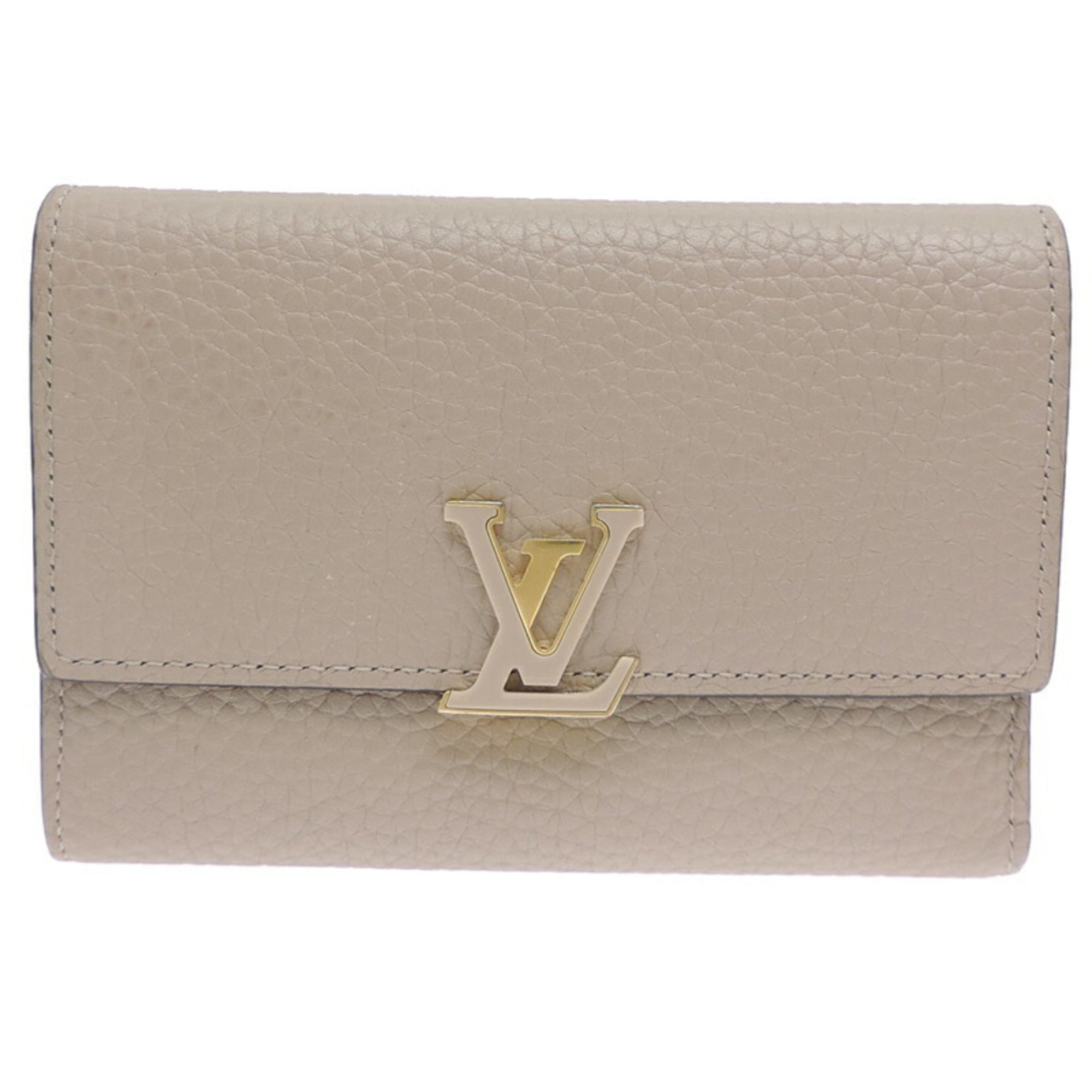 Louis Vuitton Galle Gray Leather Wallet (Bi-Fold) (Pre-Owned)