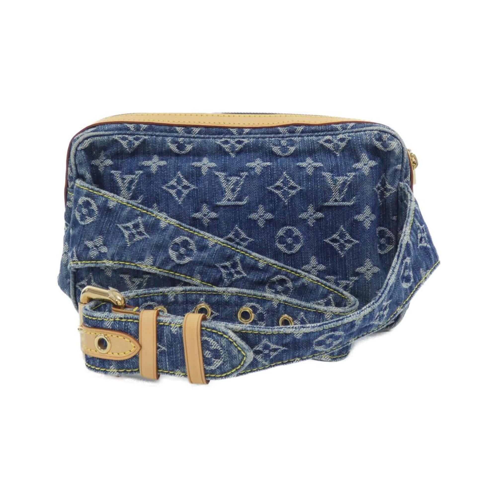 Louis Vuitton Monogram Denim Blue Monogram Denim Shoulder Bag (Pre-Owned)