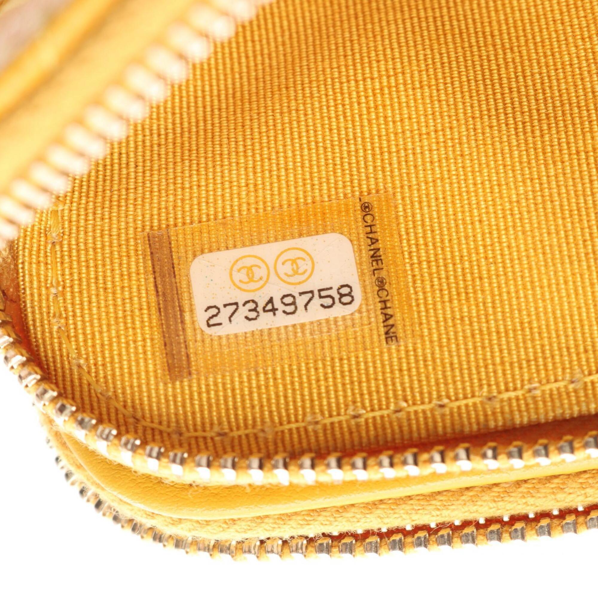 Chanel Yellow Grained Calfskin Handbag Shoulder Bag (Pre-Owned)