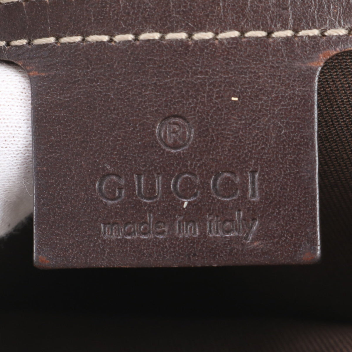 Gucci Brown Leather Coated Canvas Crossbody Bag Shoulder Bag (Pre-Owned)