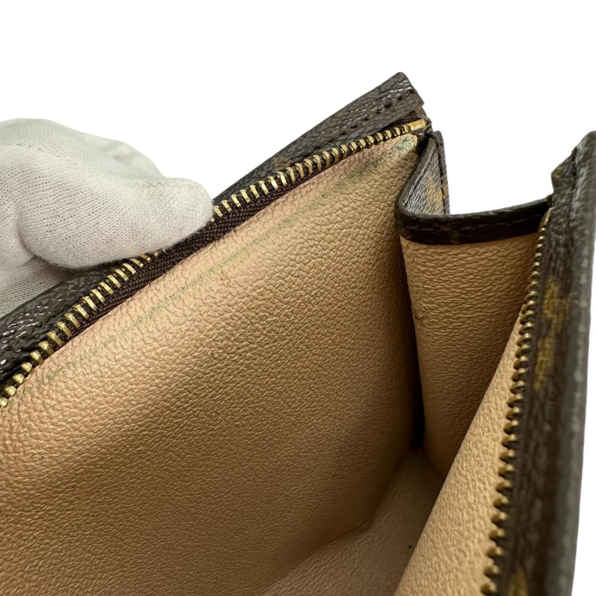 Louis Vuitton Brown Monogram Canvas Pochette Pouch Wash Bag (Pre-Owned)