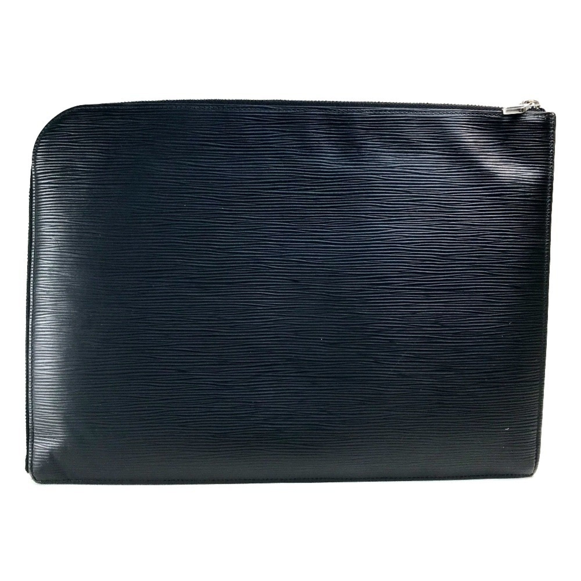 Louis Vuitton Epi Black Noir Epi Leather Clutch Bag Pochette (Pre-Owned)