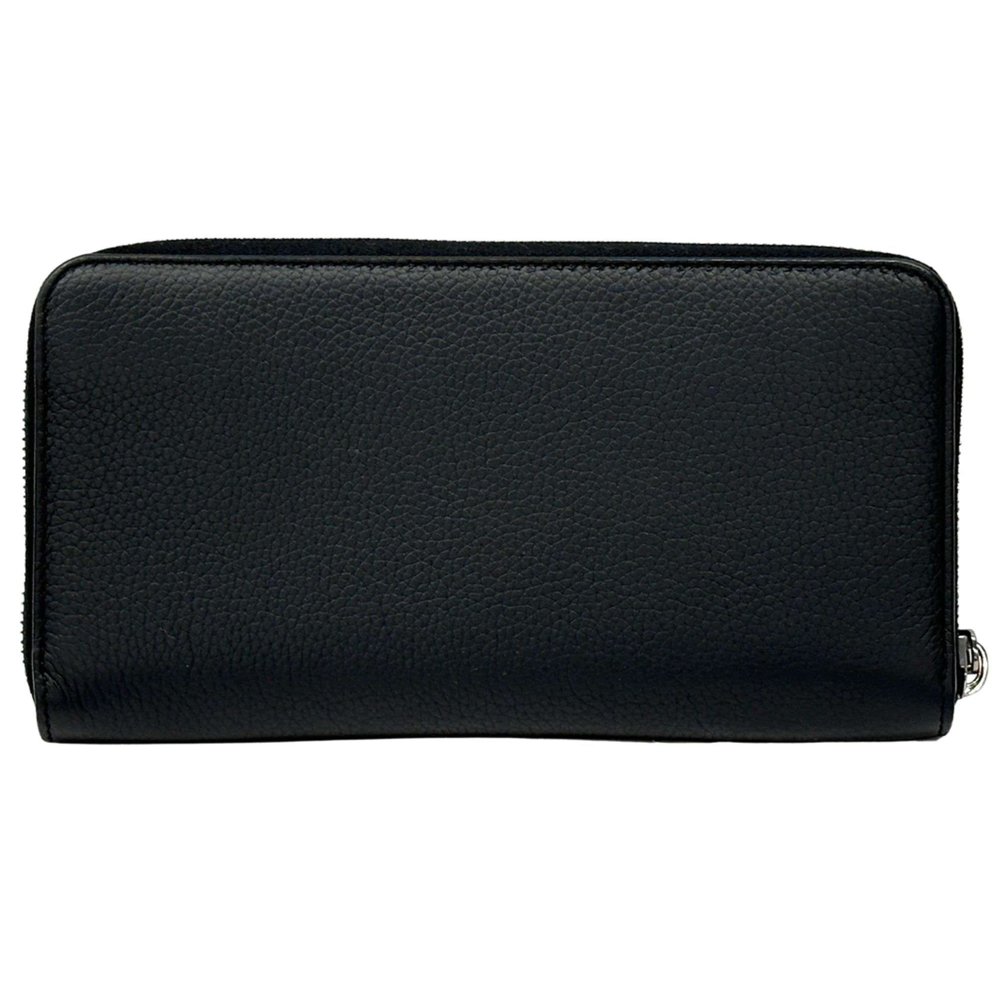 Christian Dior Black Leather Long Wallet (Bi-Fold) (Pre-Owned)
