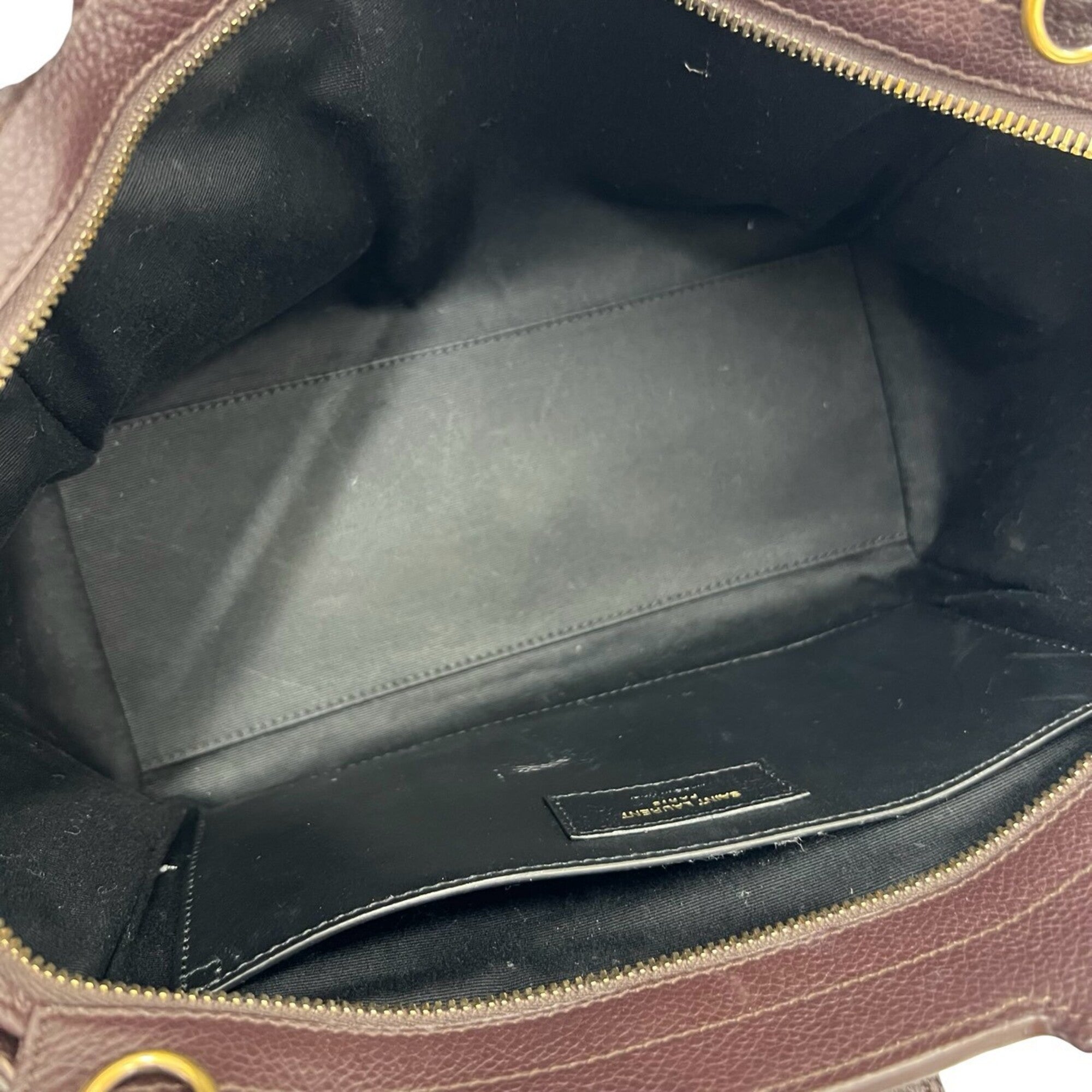 Saint Laurent Brown Leather Handbag (Pre-Owned)