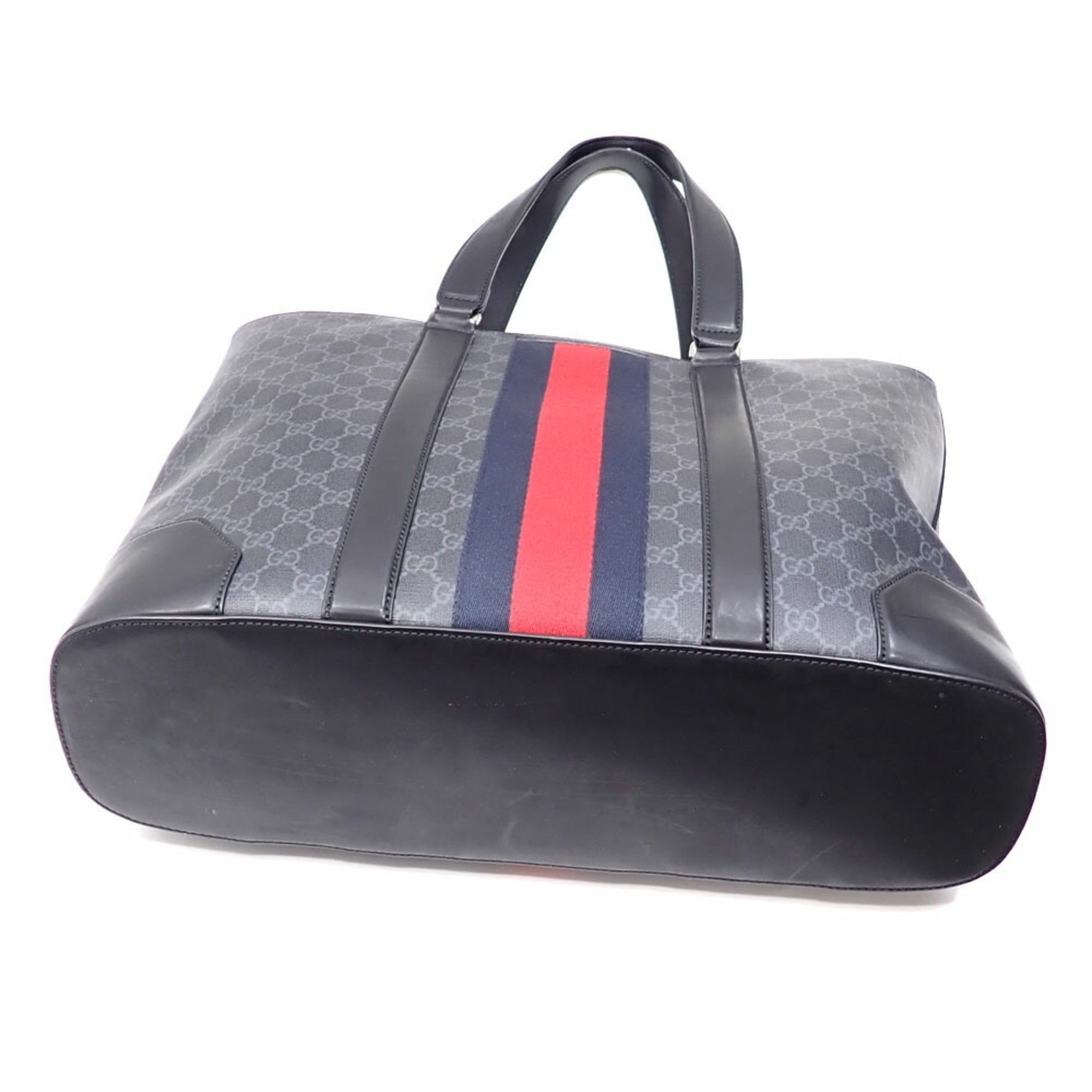 Gucci Black Pvc Leather Tote Bag (Pre-Owned)