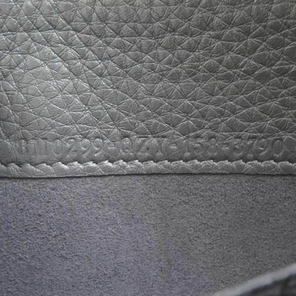 Fendi Gray Leather Long Wallet (Bi-Fold) (Pre-Owned)