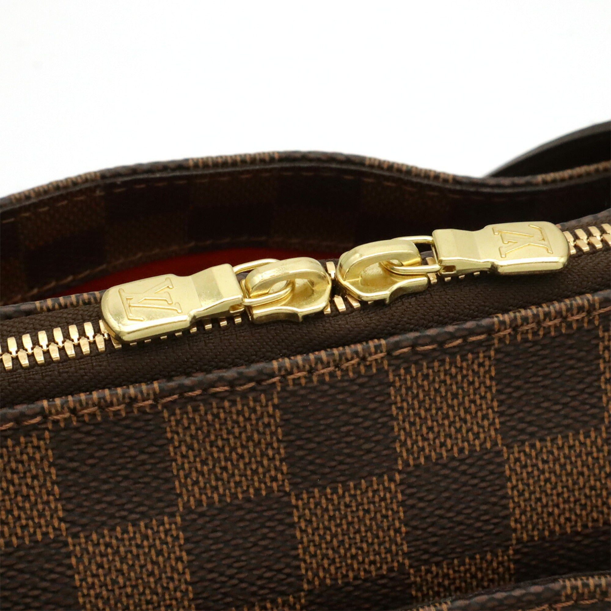 Louis Vuitton Brown Damier Canvas Pvc Shoulder Bag Tote Bag (Pre-Owned)