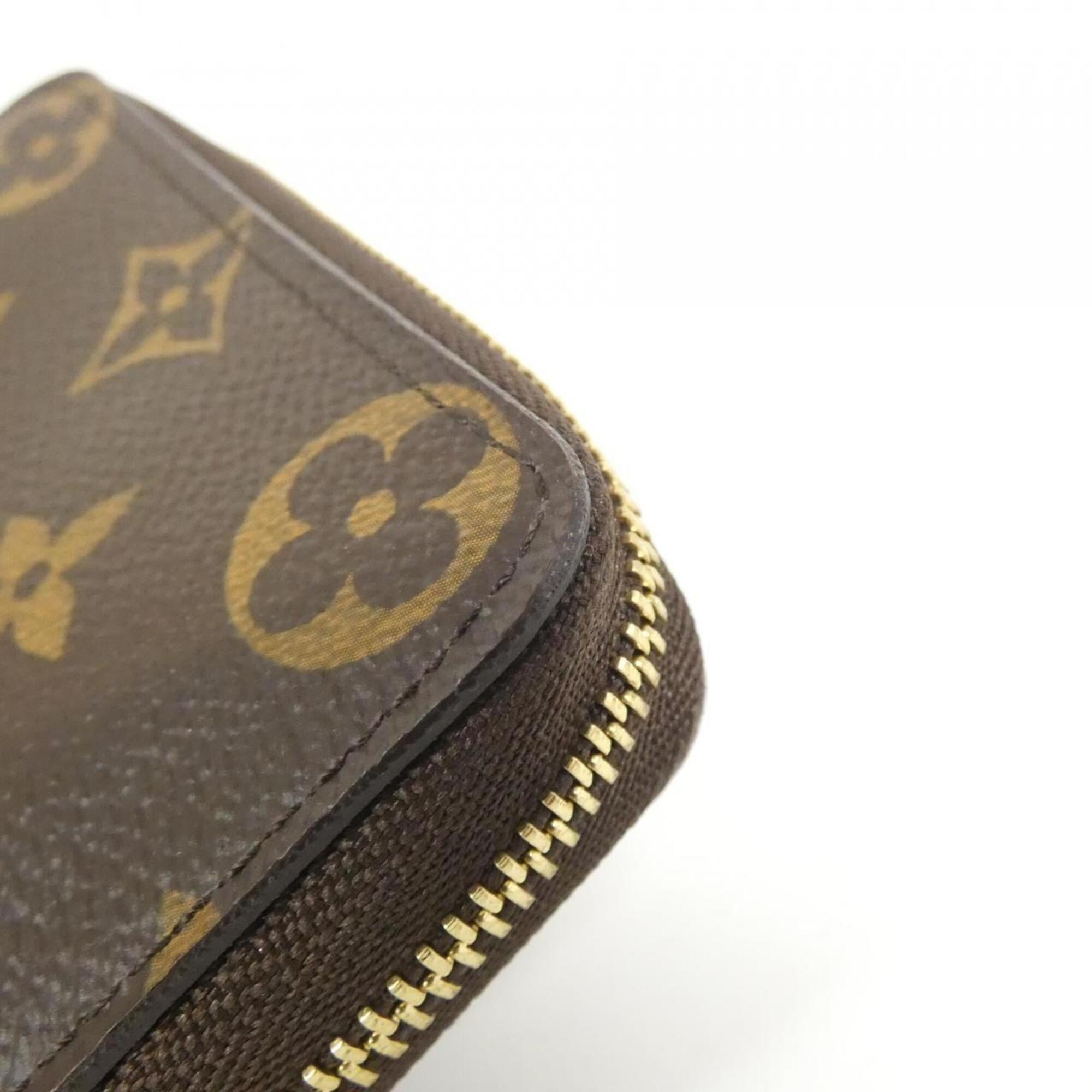 Louis Vuitton Marron Coated Canvas Coin Purse/Coin Case (Pre-Owned)