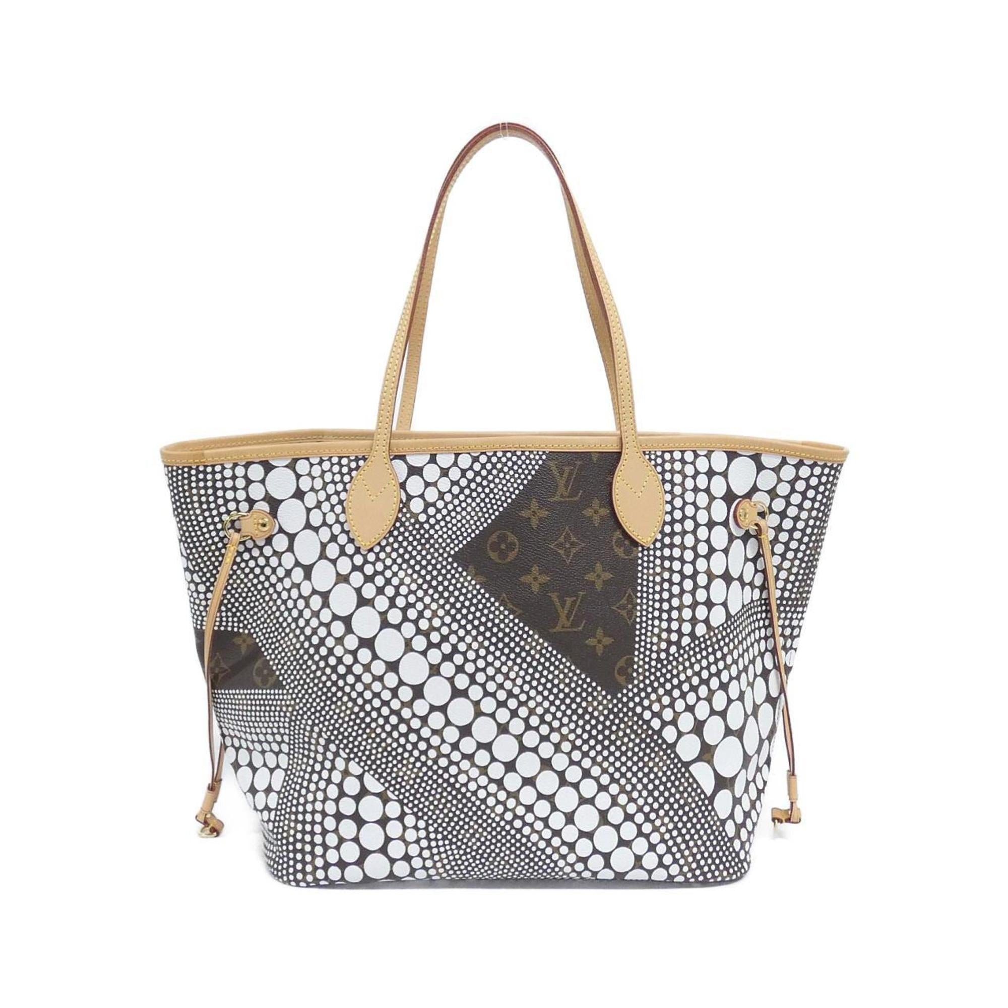 Louis Vuitton Blanc Brown White Coated Canvas Handbag (Pre-Owned)