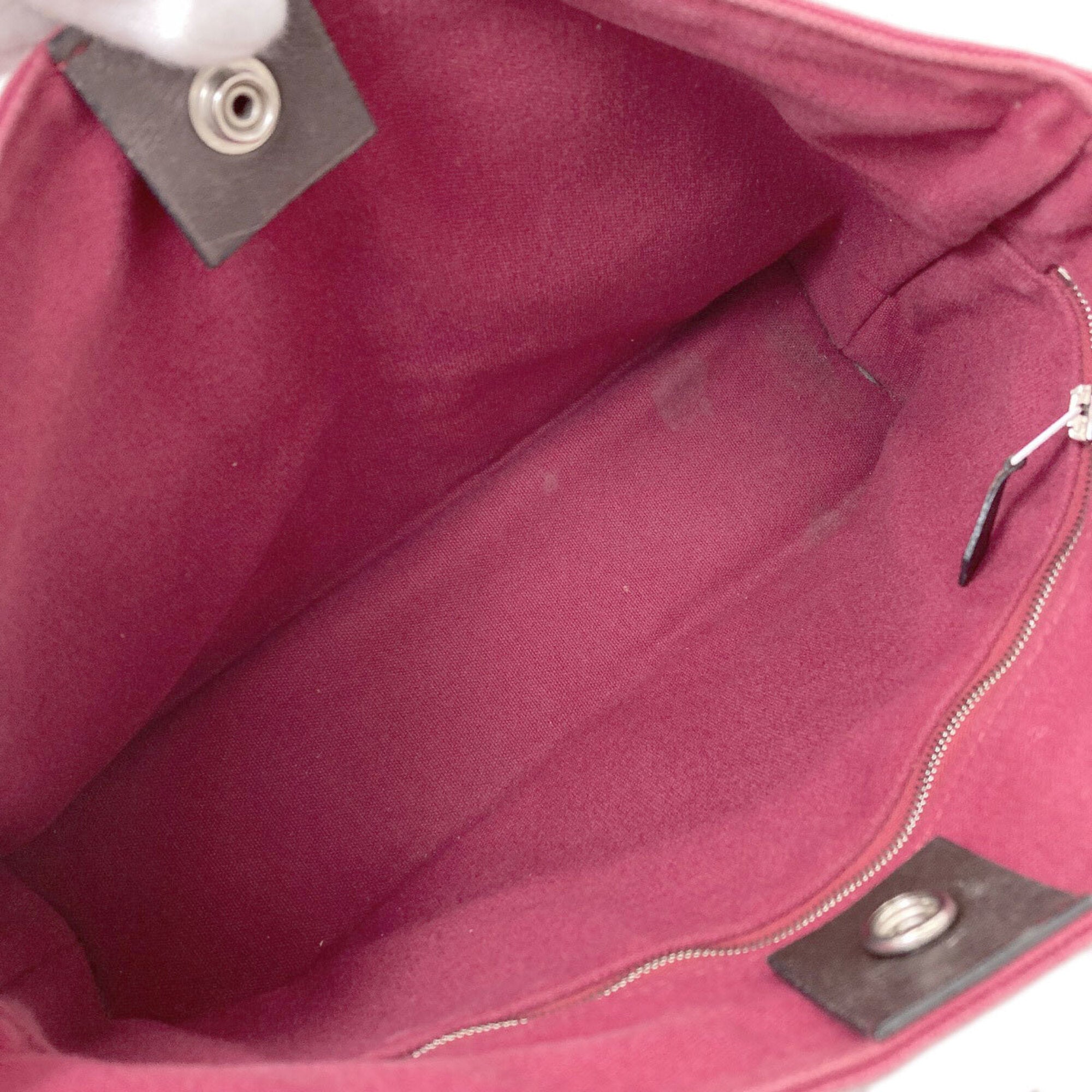 Hermes Pink Canvas Handbag (Pre-Owned)