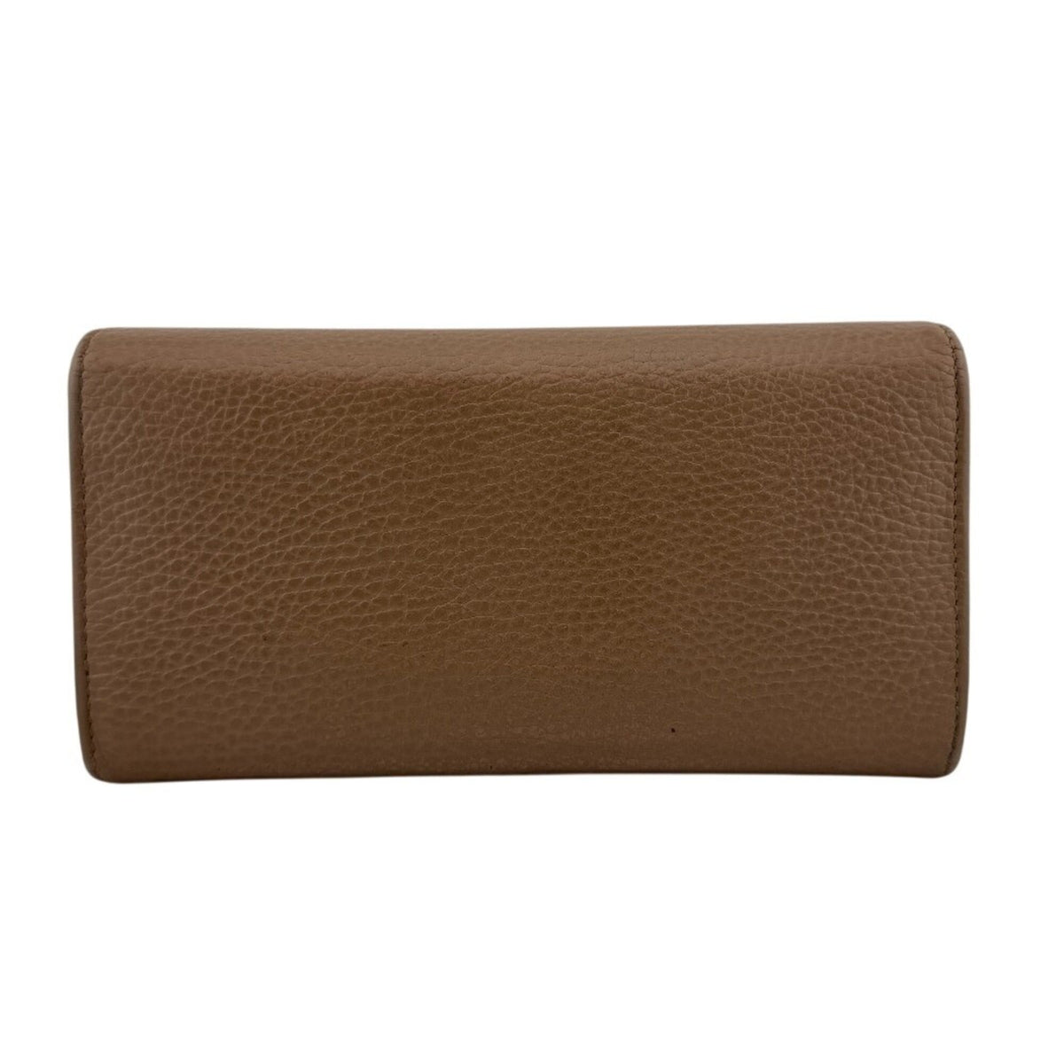 Gucci Beige Leather Long Wallet (Bi-Fold) (Pre-Owned)