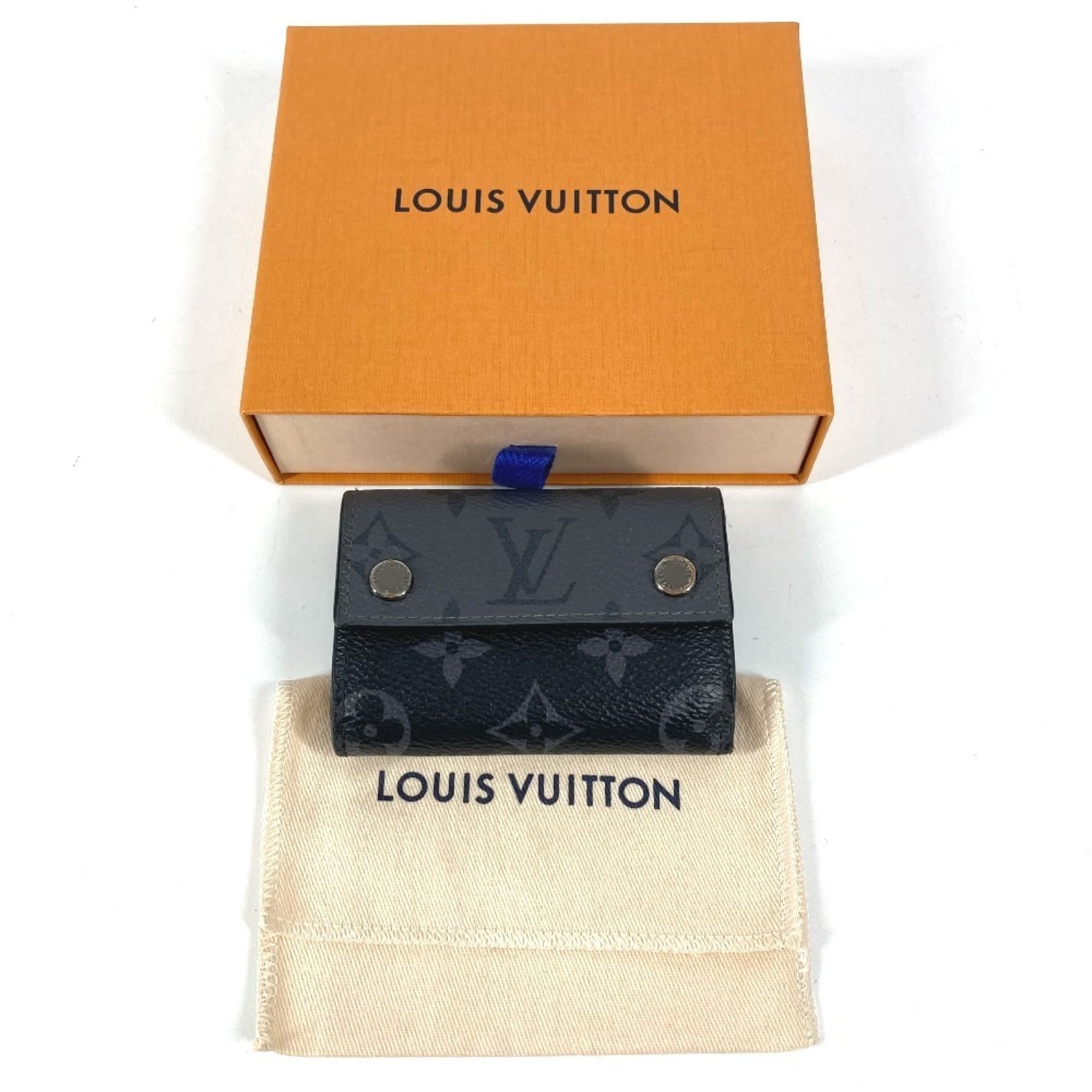 Louis Vuitton Black Gray Monogram Eclipse Canvas Wallet (Tri-Fold) (Pre-Owned)