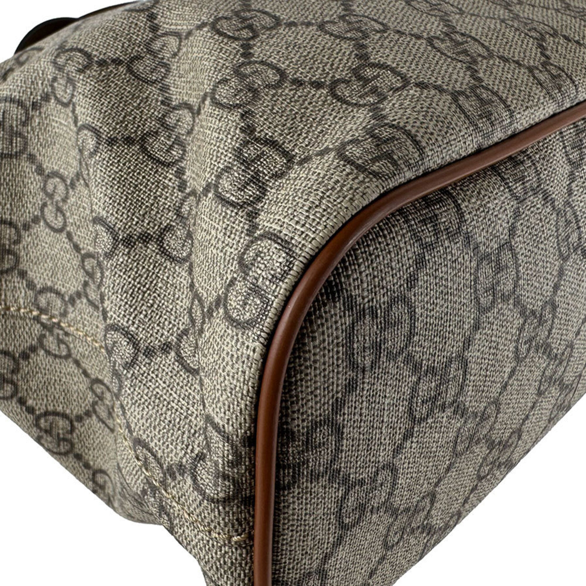 Gucci Brown Gg Supreme Handbag Shoulder Bag (Pre-Owned)
