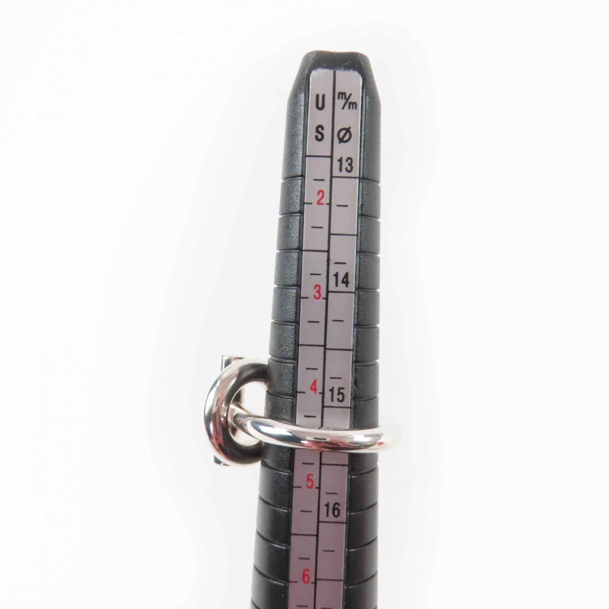 Hermes Silver Silver 925 Band Ring (Pre-Owned)