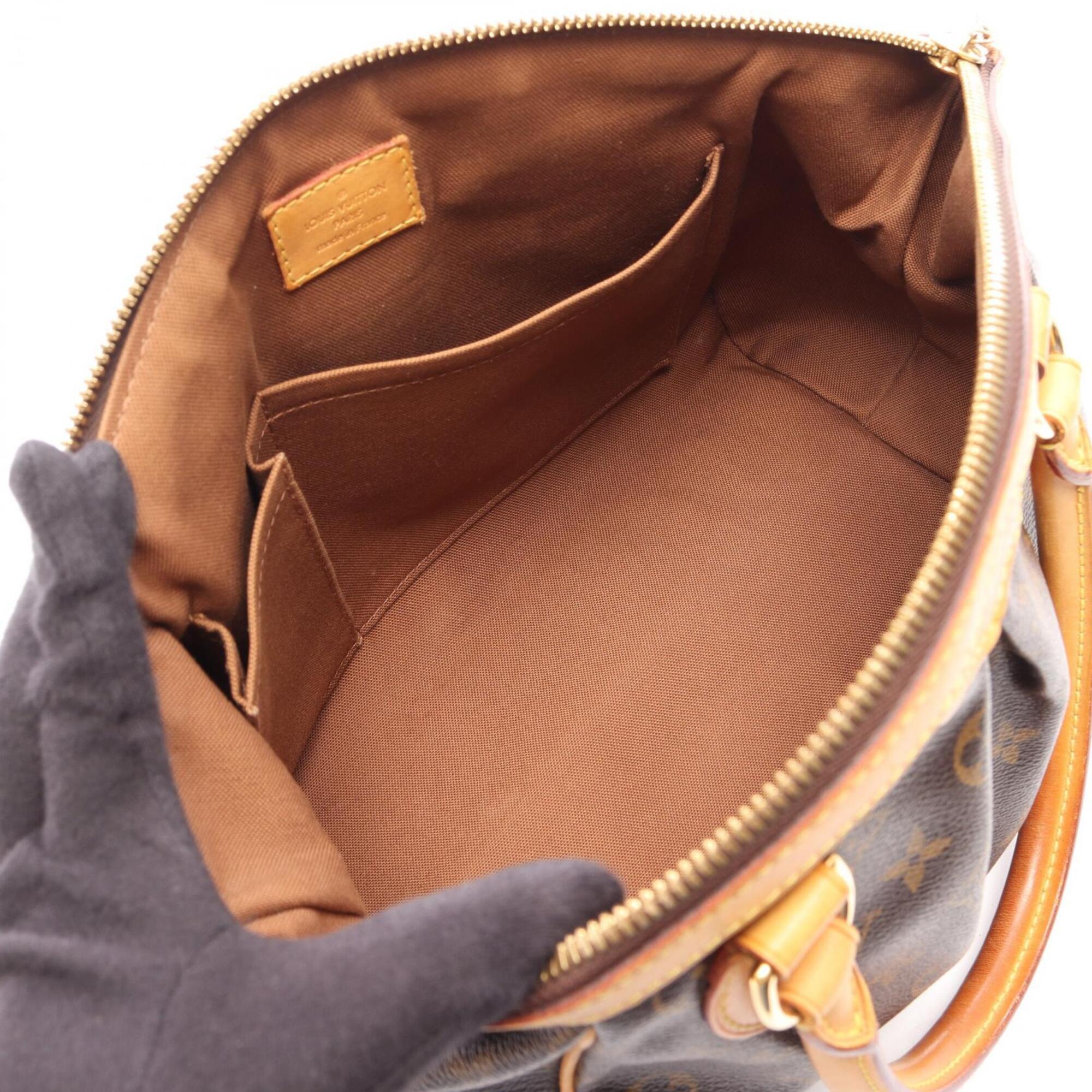 Louis Vuitton Brown Coated Canvas Leather Handbag (Pre-Owned)