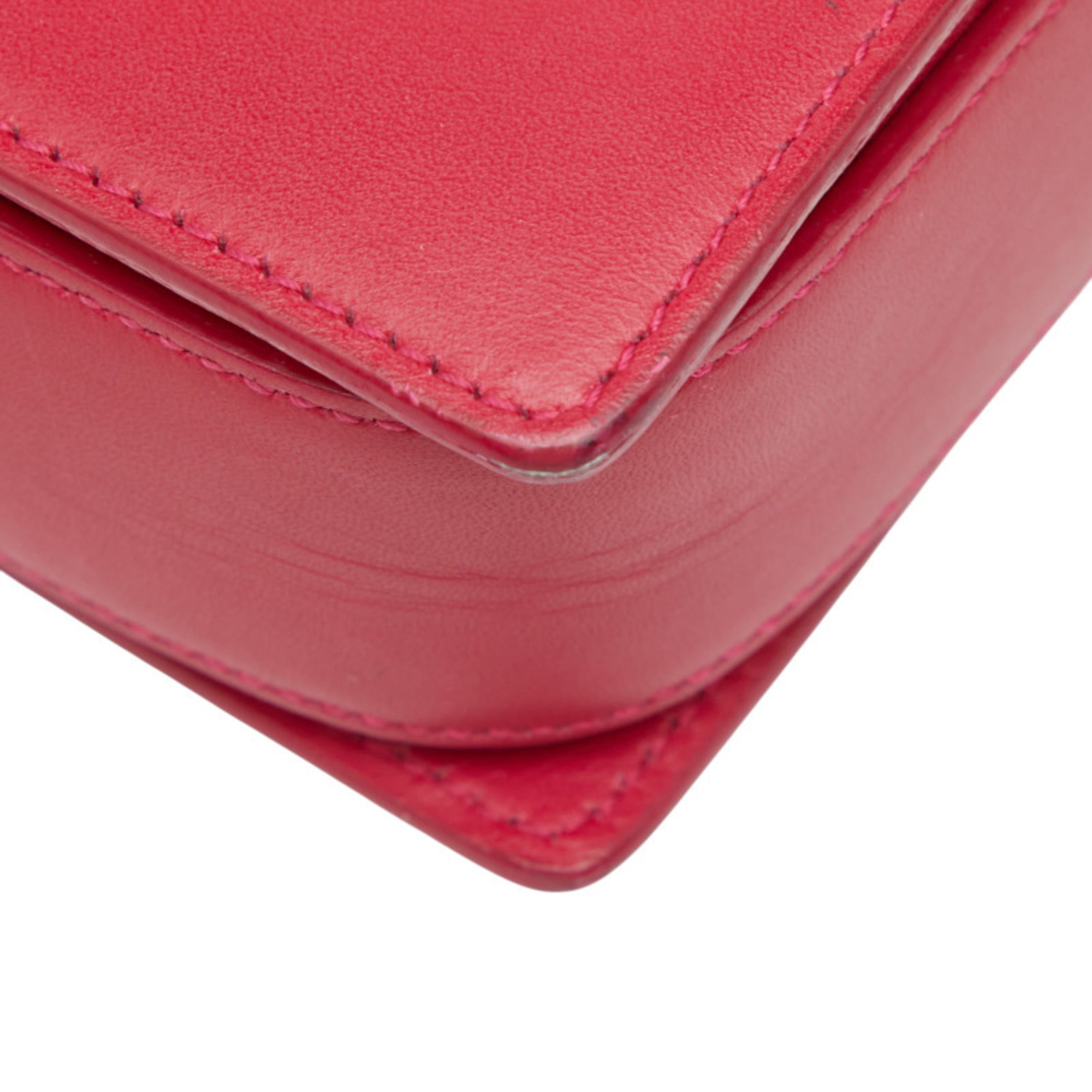 Saint Laurent Pink Leather Shoulder Bag (Pre-Owned)