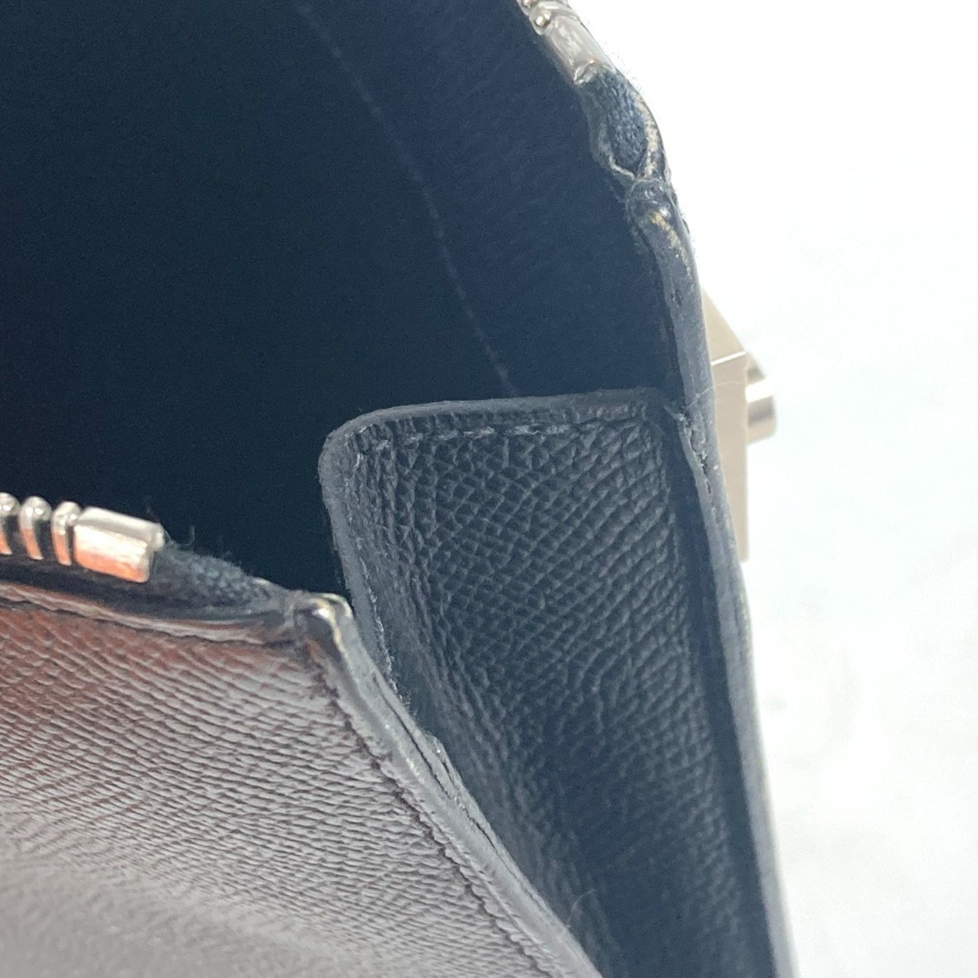 Hermes Black Epsom Leather Clutch Bag Pouch (Pre-Owned)