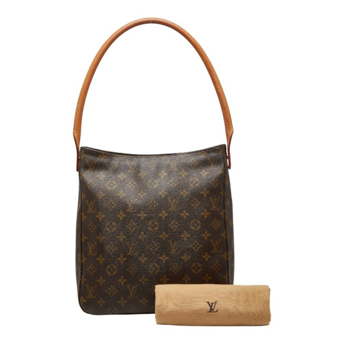 Louis Vuitton Monogram Brown Pvc Leather Handbag Shoulder Bag (Pre-Owned)