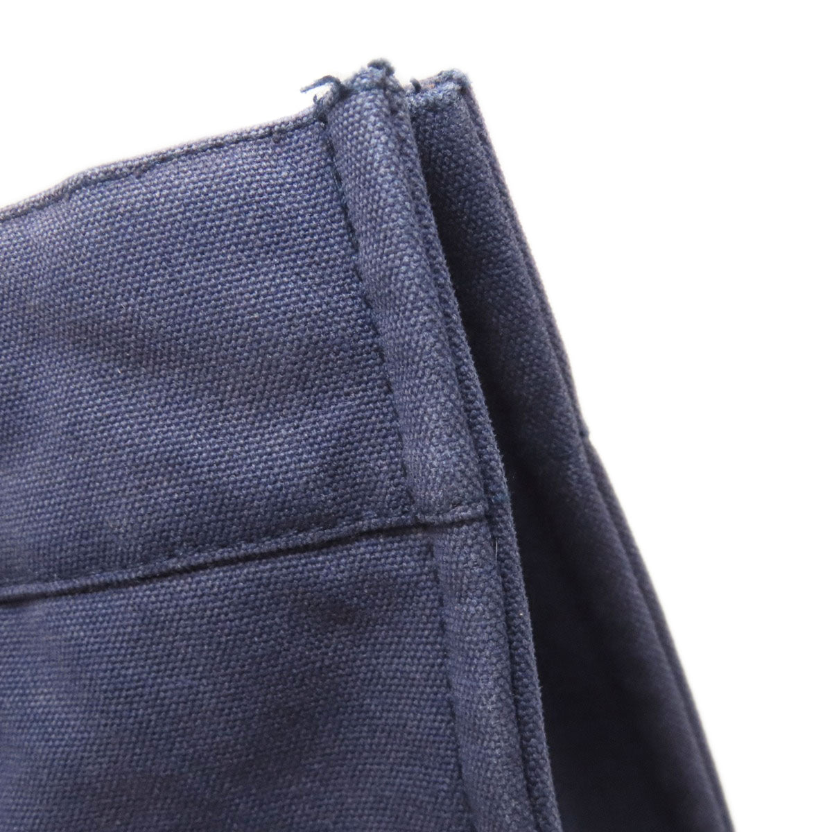 Hermes Navy Canvas Handbag (Pre-Owned)