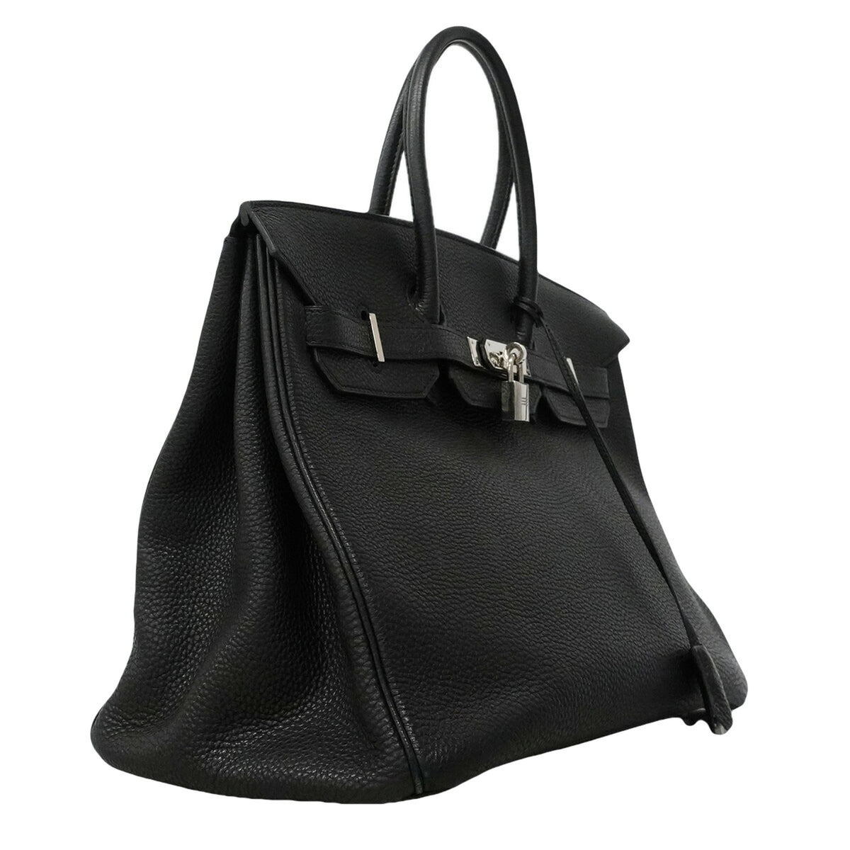 Hermes Black Togo Leather Handbag (Pre-Owned)