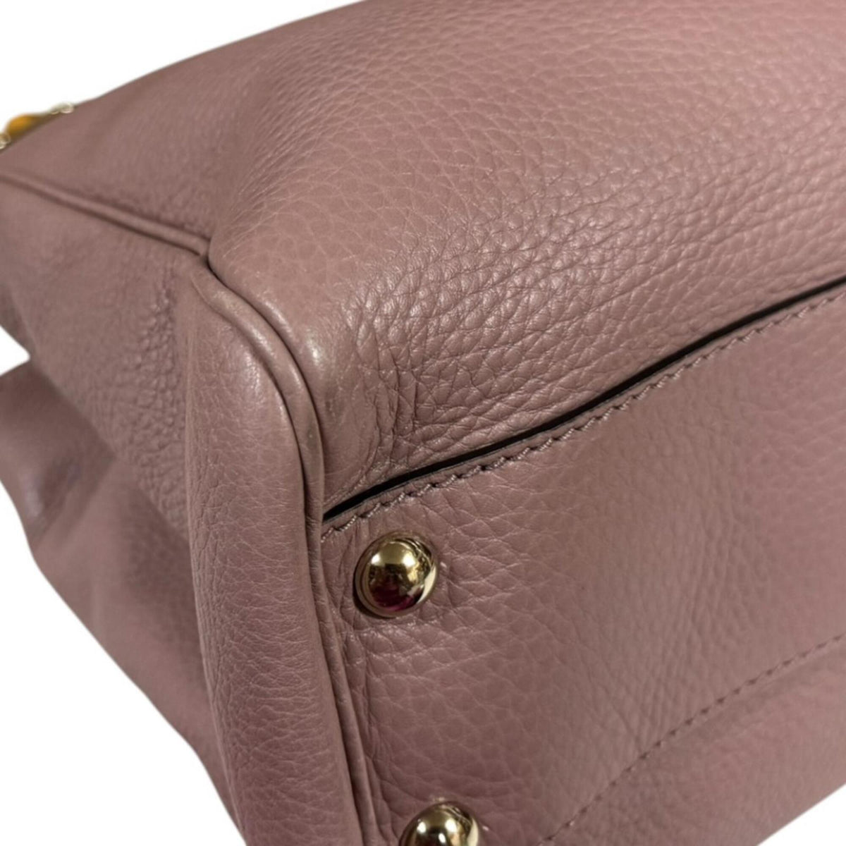 Gucci Pink Bamboo Handbag Shoulder Bag (Pre-Owned)