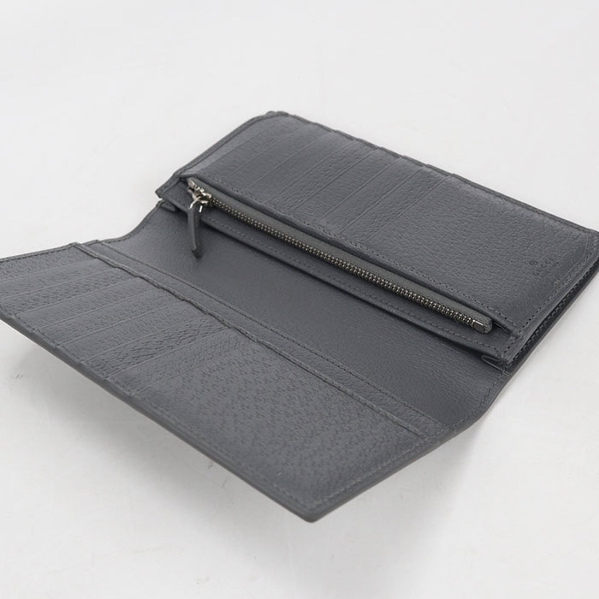 Gucci Black Pvc Long Wallet (Bi-Fold) (Pre-Owned)