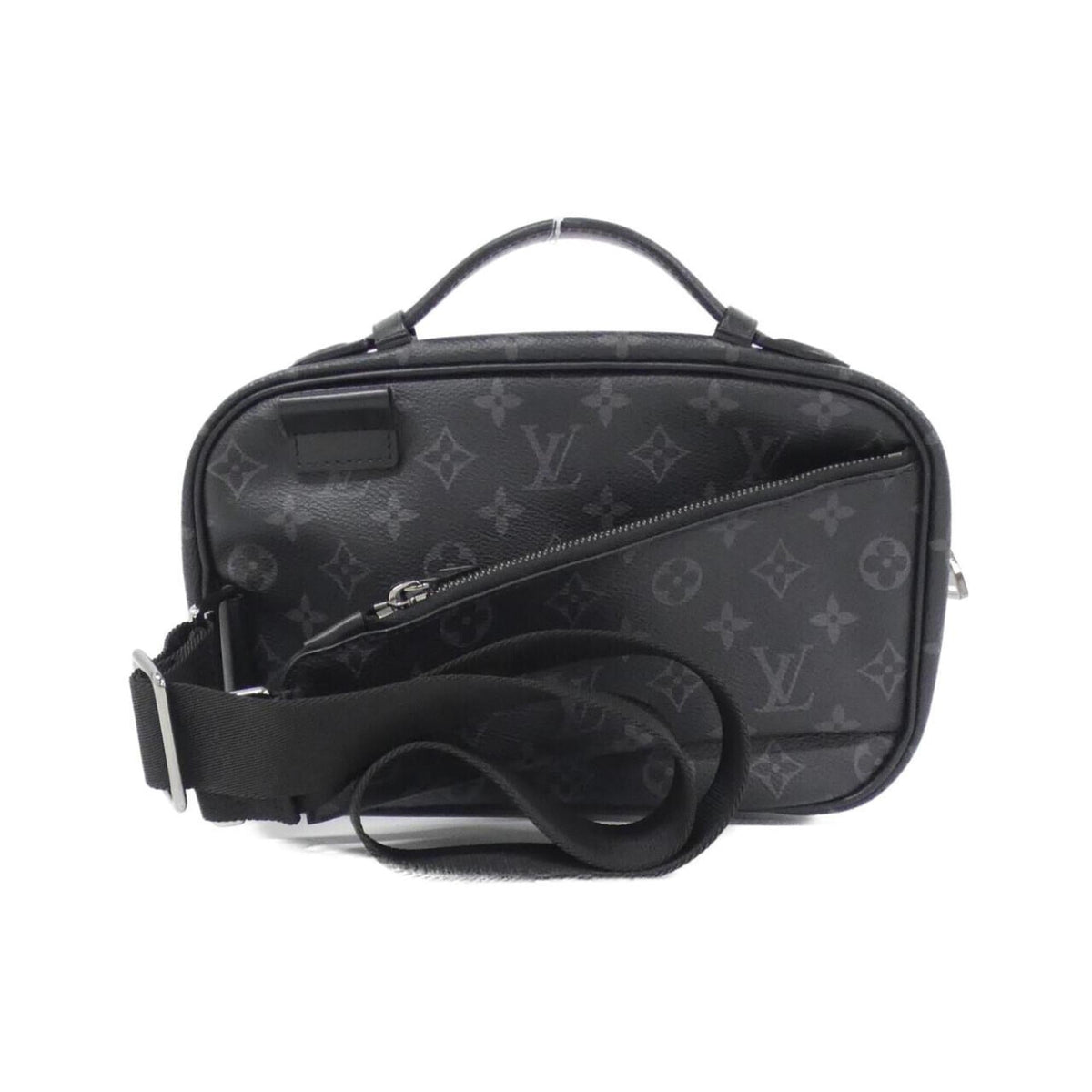 Louis Vuitton Black Coated Canvas Shoulder Bag (Pre-Owned)