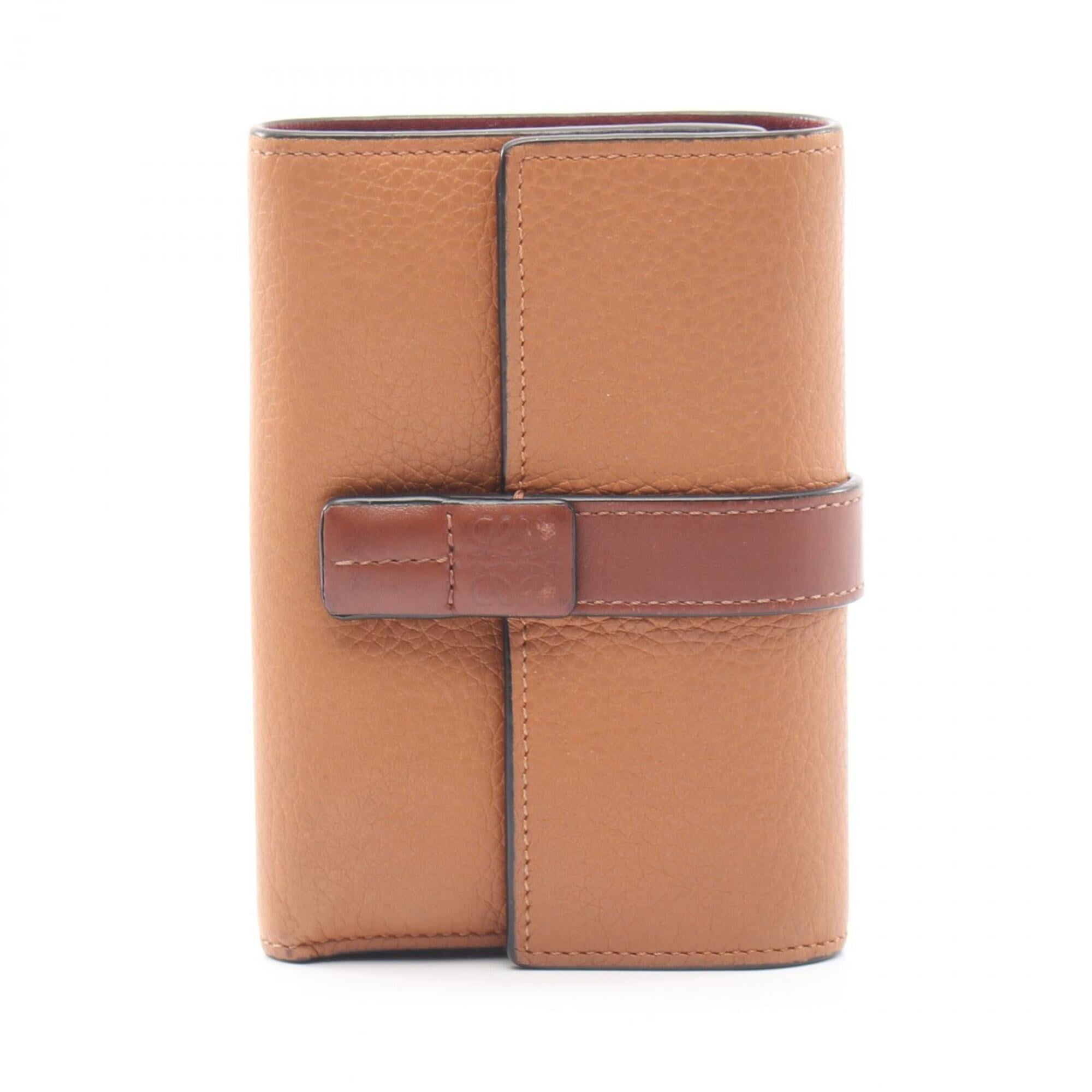 Loewe Brown Leather Wallet (Tri-Fold) (Pre-Owned)
