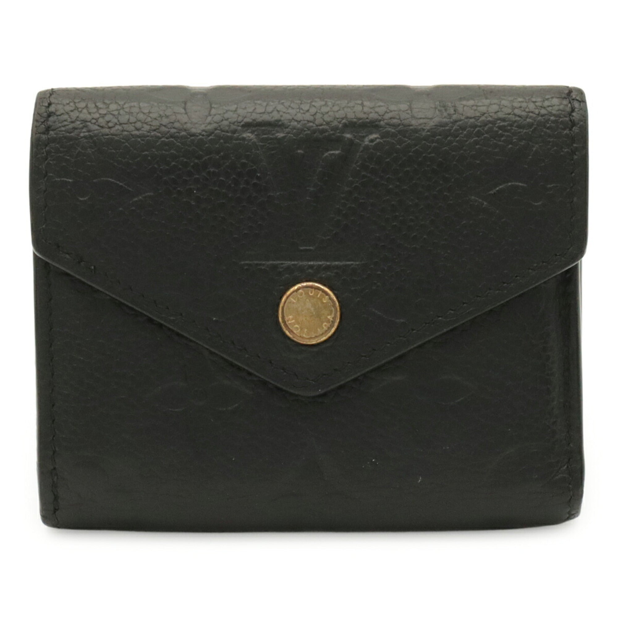 Louis Vuitton Black Noir Monogram Empreinte Wallet (Tri-Fold) (Pre-Owned)