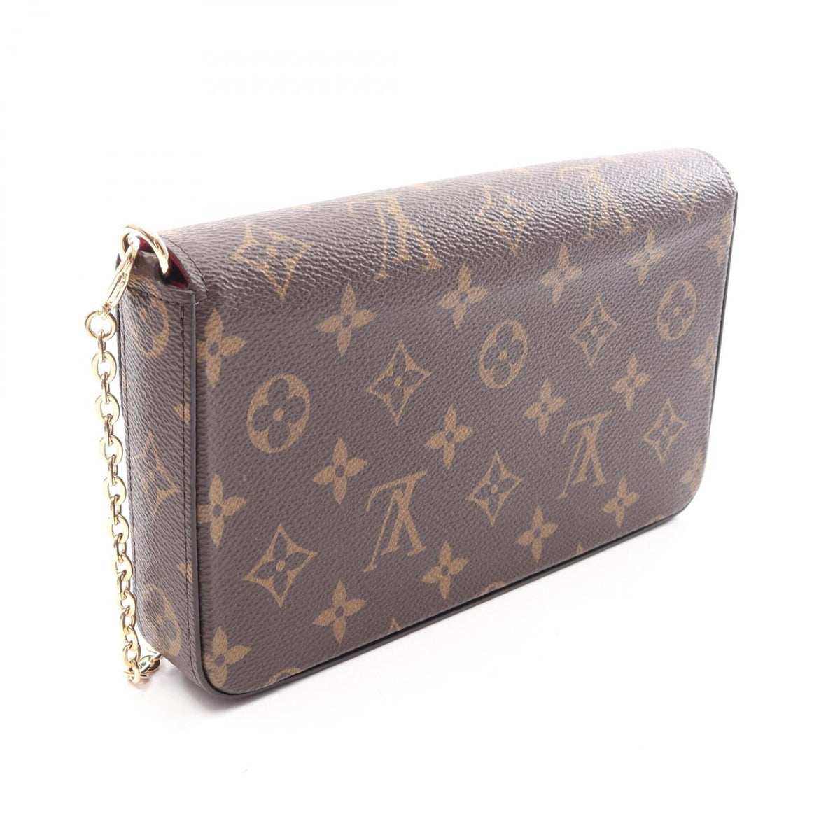 Louis Vuitton Brown Pvc Handbag Pouch Shoulder Bag (Pre-Owned)
