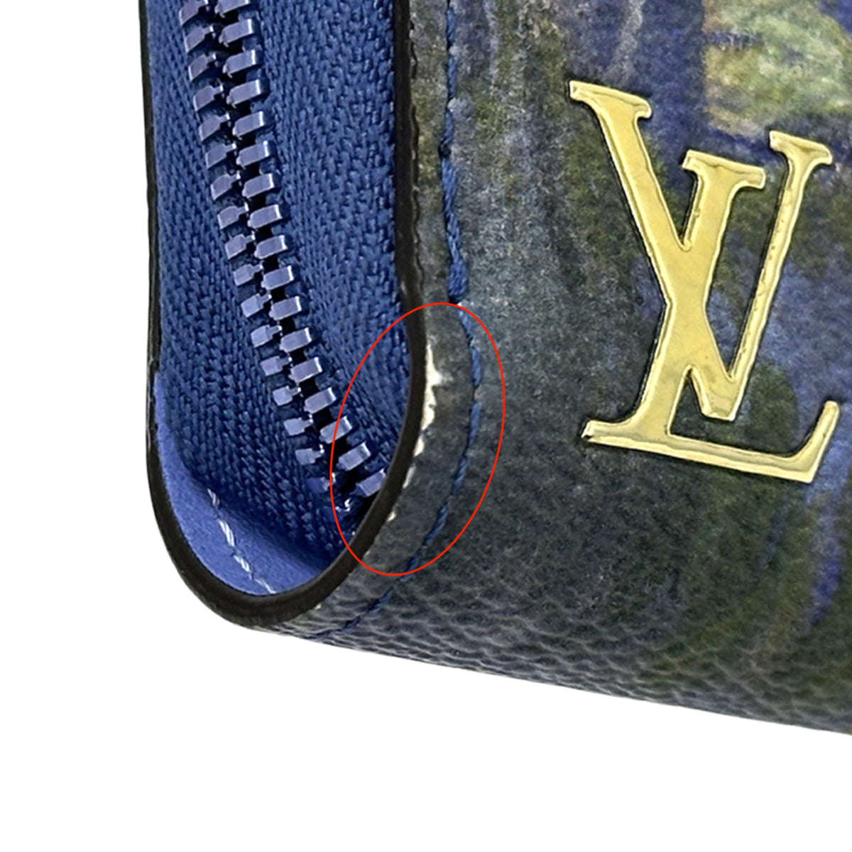 Louis Vuitton Blue Long Wallet (Bi-Fold) (Pre-Owned)