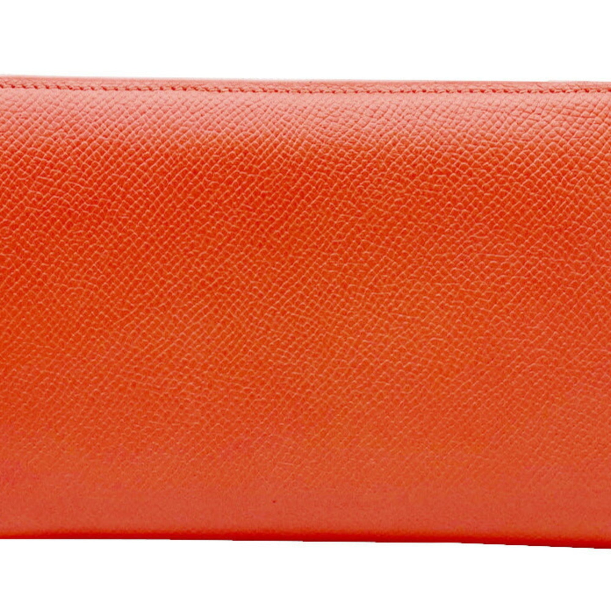 Hermes Silk'in Rose Jaipur Epsom Leather Long Wallet (Bi-Fold) (Pre-Owned)